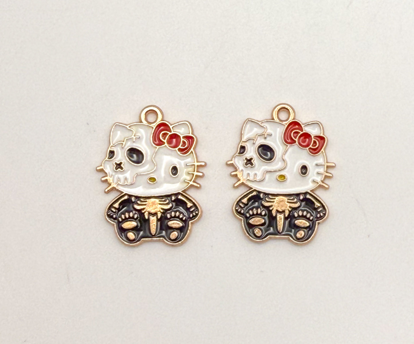 Halloween Hello Kitty Gold DIY Charms