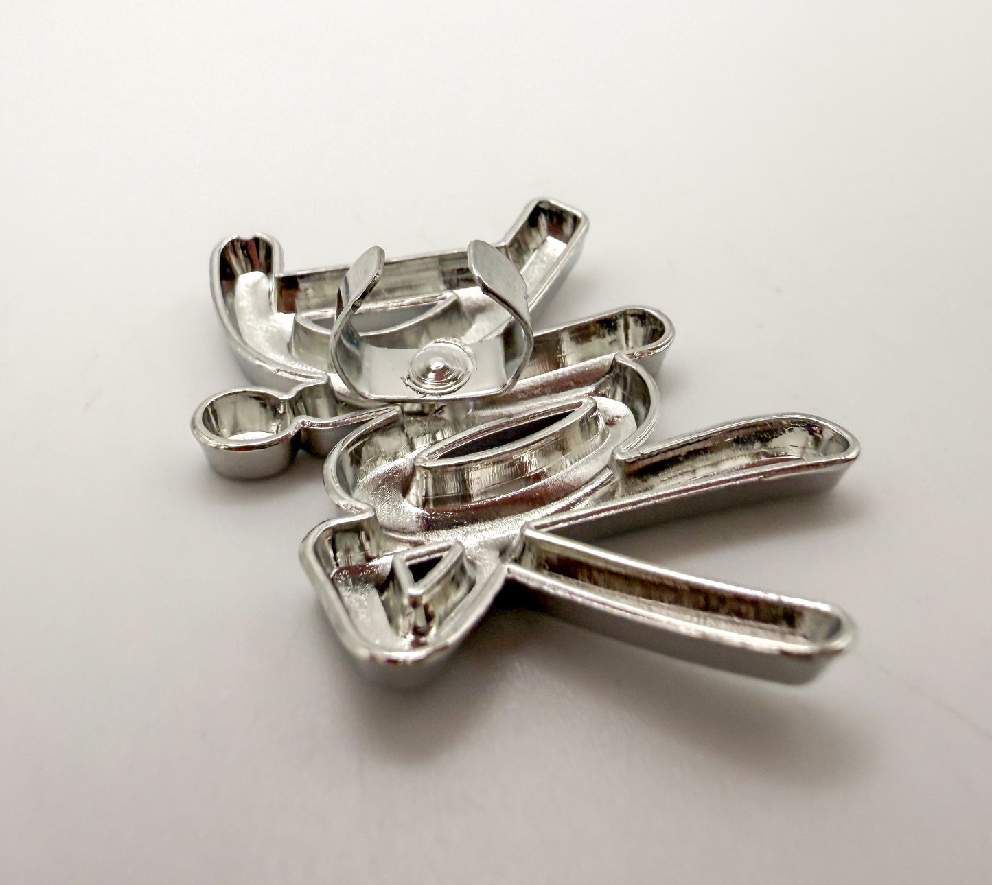 Silver Gucci or Dior Designer Metal DIY Charms