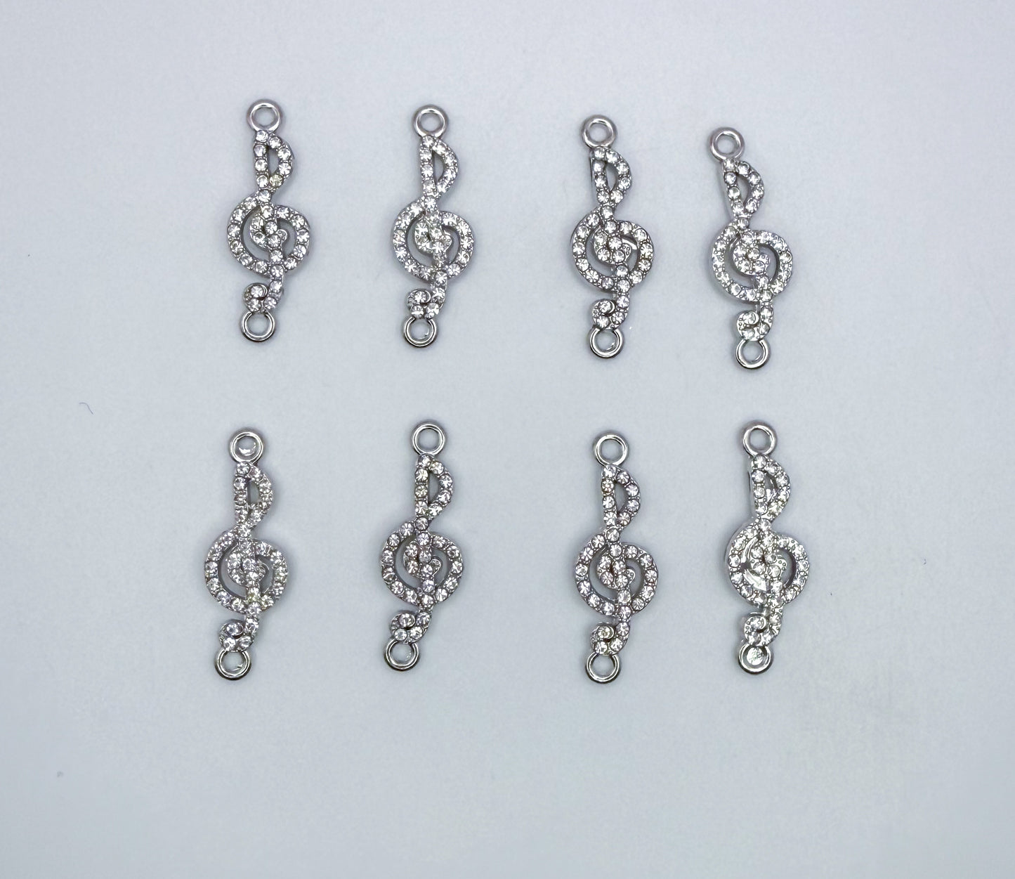 Silver Bling Music Note DIY Charms