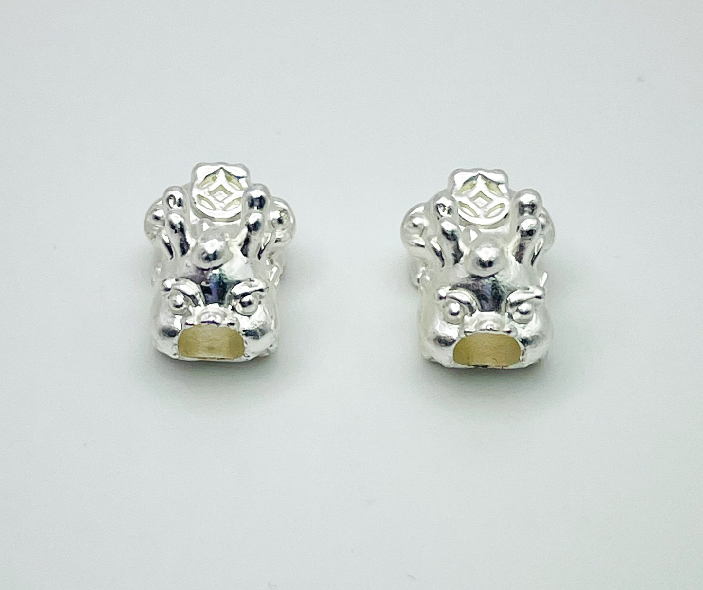 Silver or Gold Pichu Charm Bead