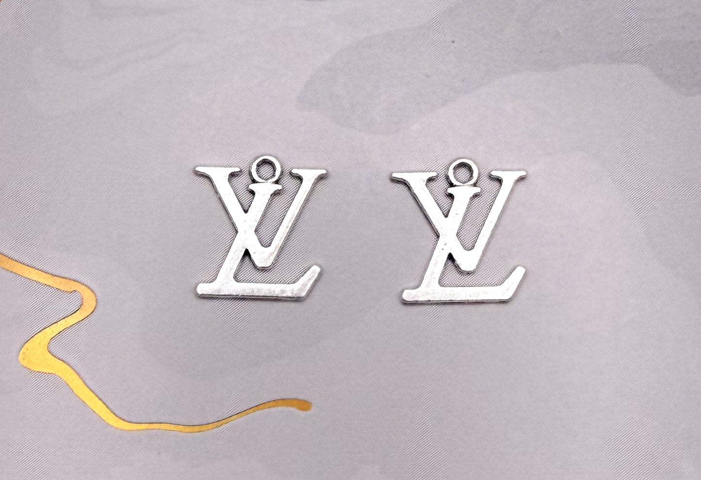 NEW Silver LV DIY Metal Charms PROMO