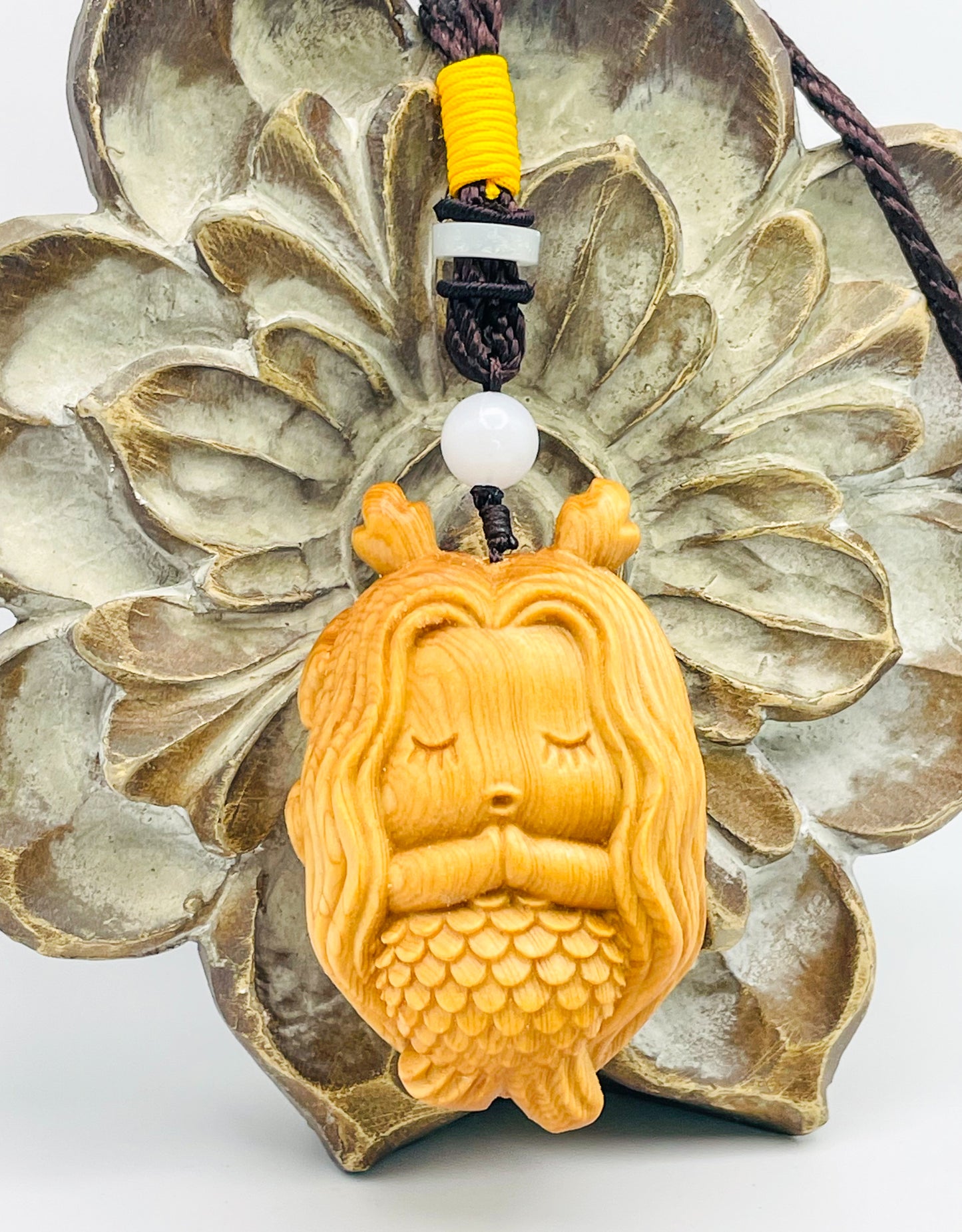 Wooden Mermaid Car Hanger, Key Chain Decor