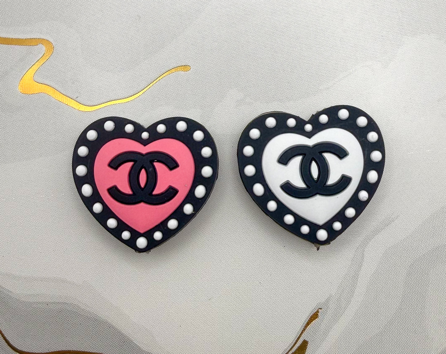 CC Heart Silicone DIY Pen Focal Beads