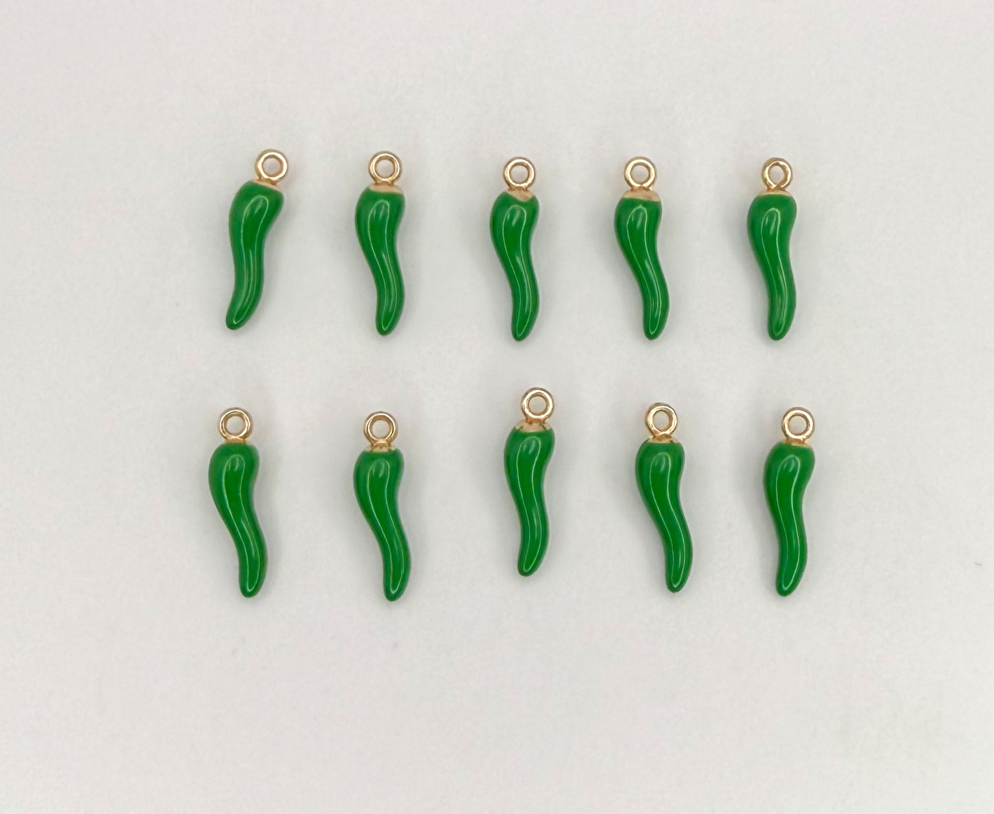 Green Chili Pepper DIY Charms