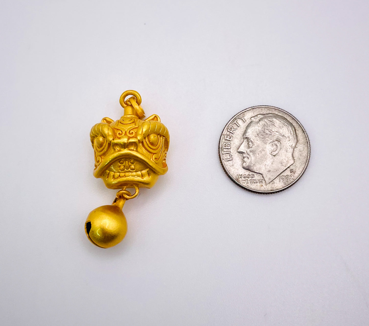 S999 Sand Gold Pichu Head Pendant