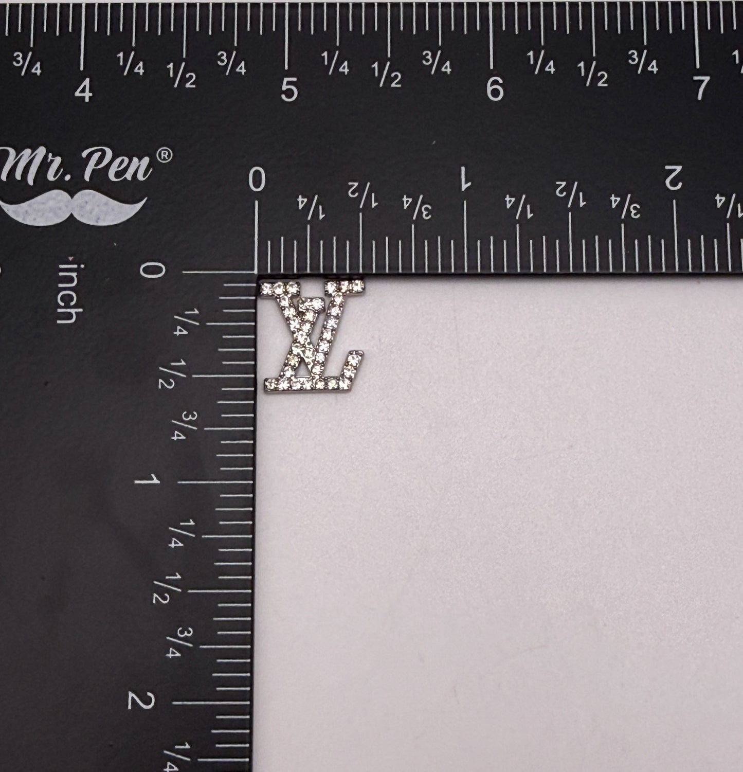 Silver LV Designer Flat back DIY Nail Charms