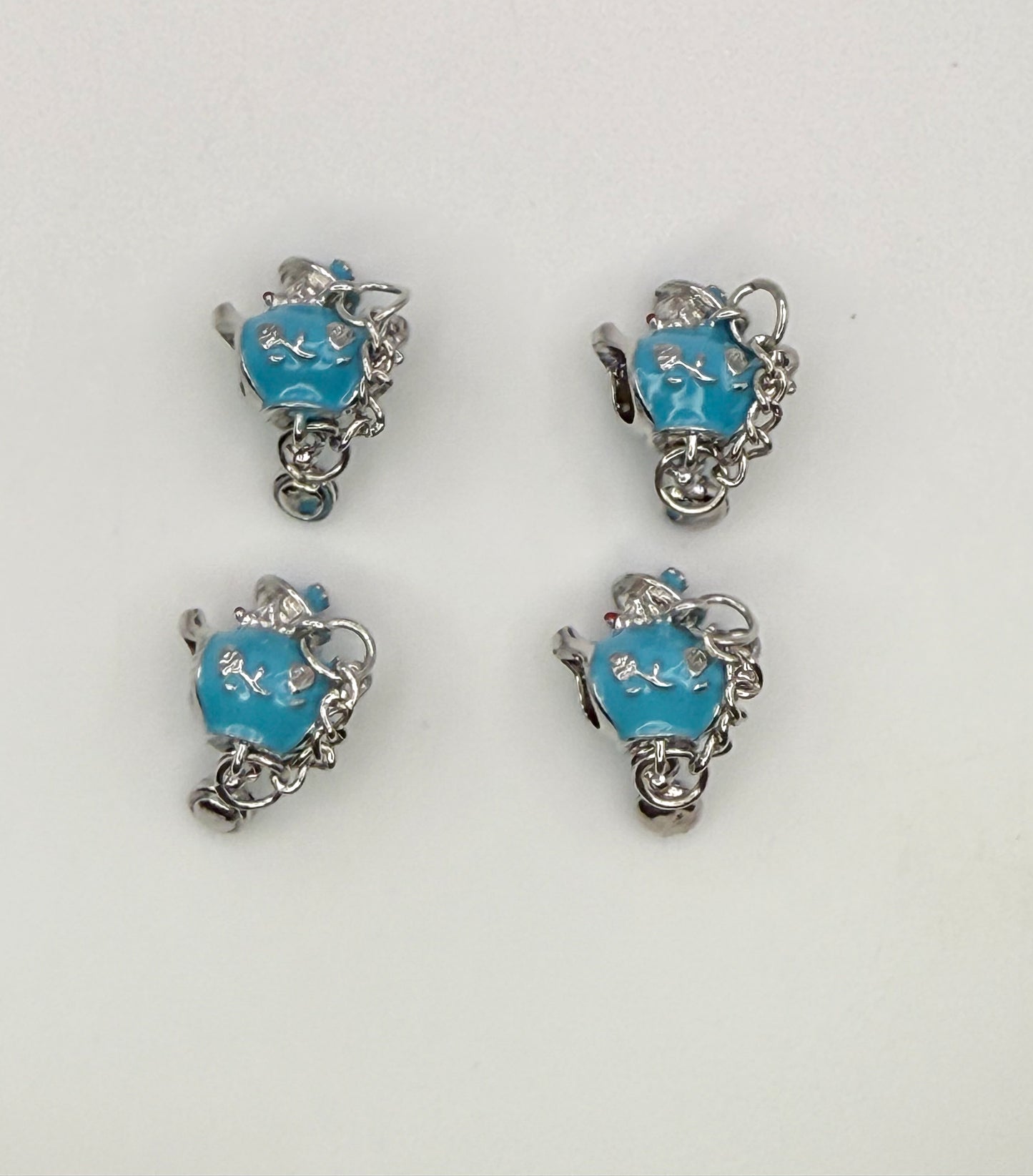 Teapot with Mouse inside DIY Spacer Charm for Charm Bracelets