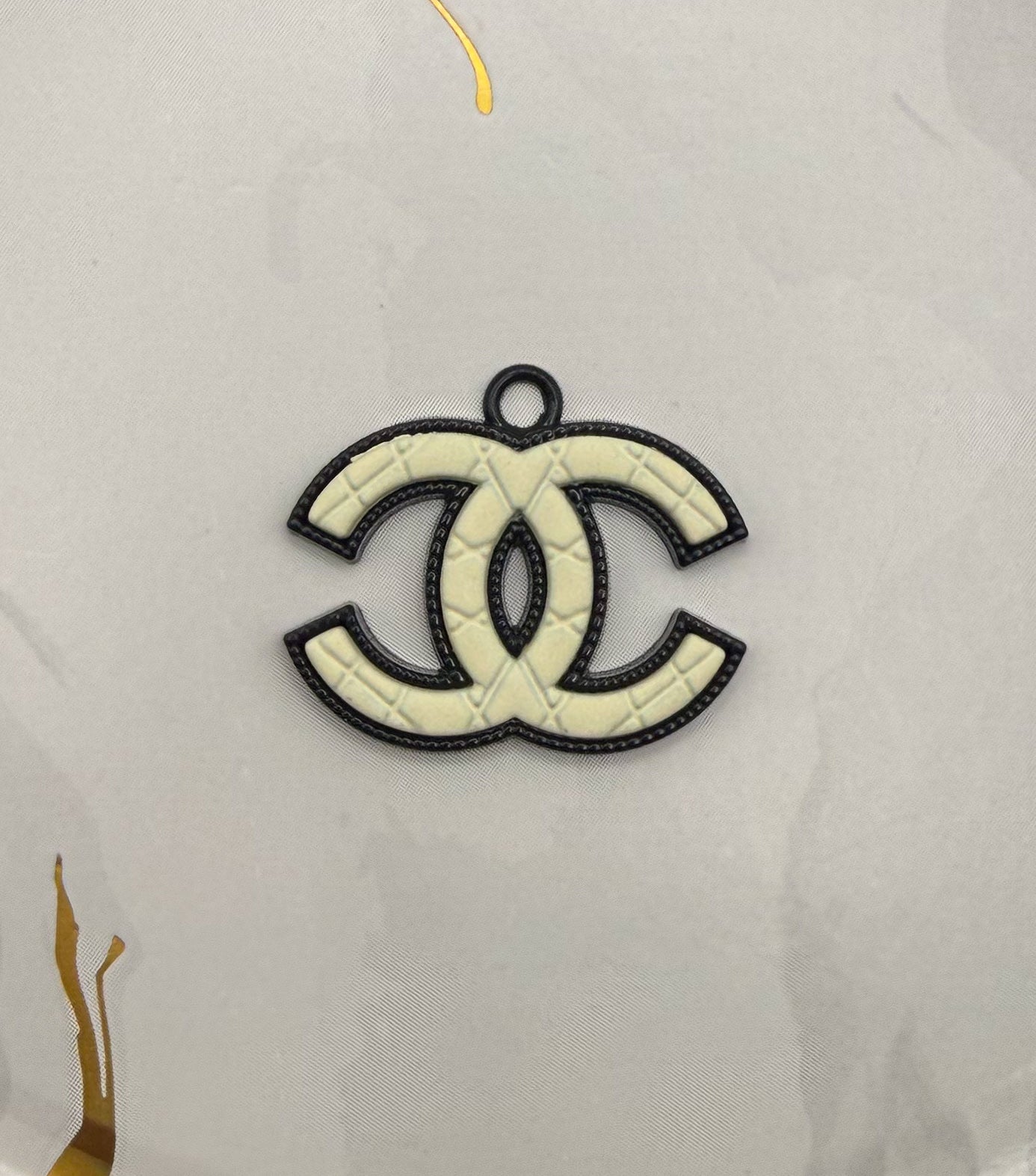 High Quality Black & White CC Designer Charm Pendant