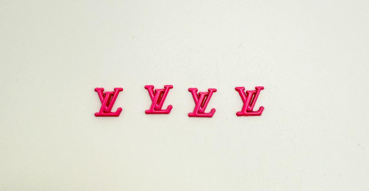 Colorful LV Designer Metal DIY Nail Charms
