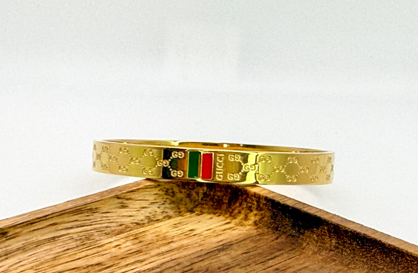 Gold Gucci Designer Bangle Bracelet