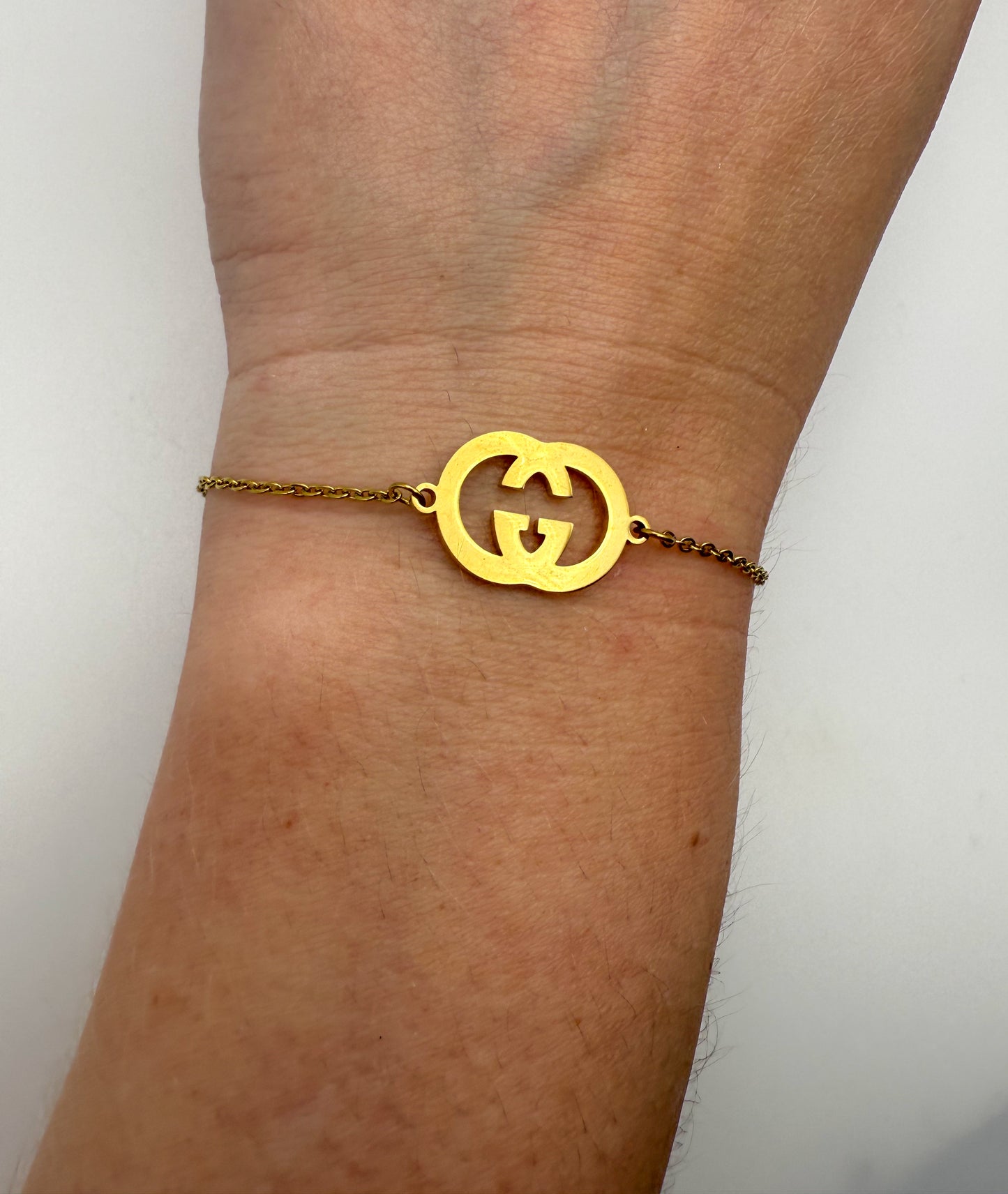 Gold GG Designer Chain Adjustable Bracelet