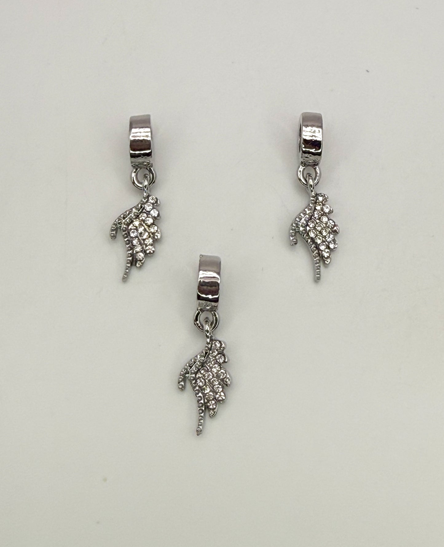 Silver Charm Bracelet DIY Charms-Coffee, Heart & Wings