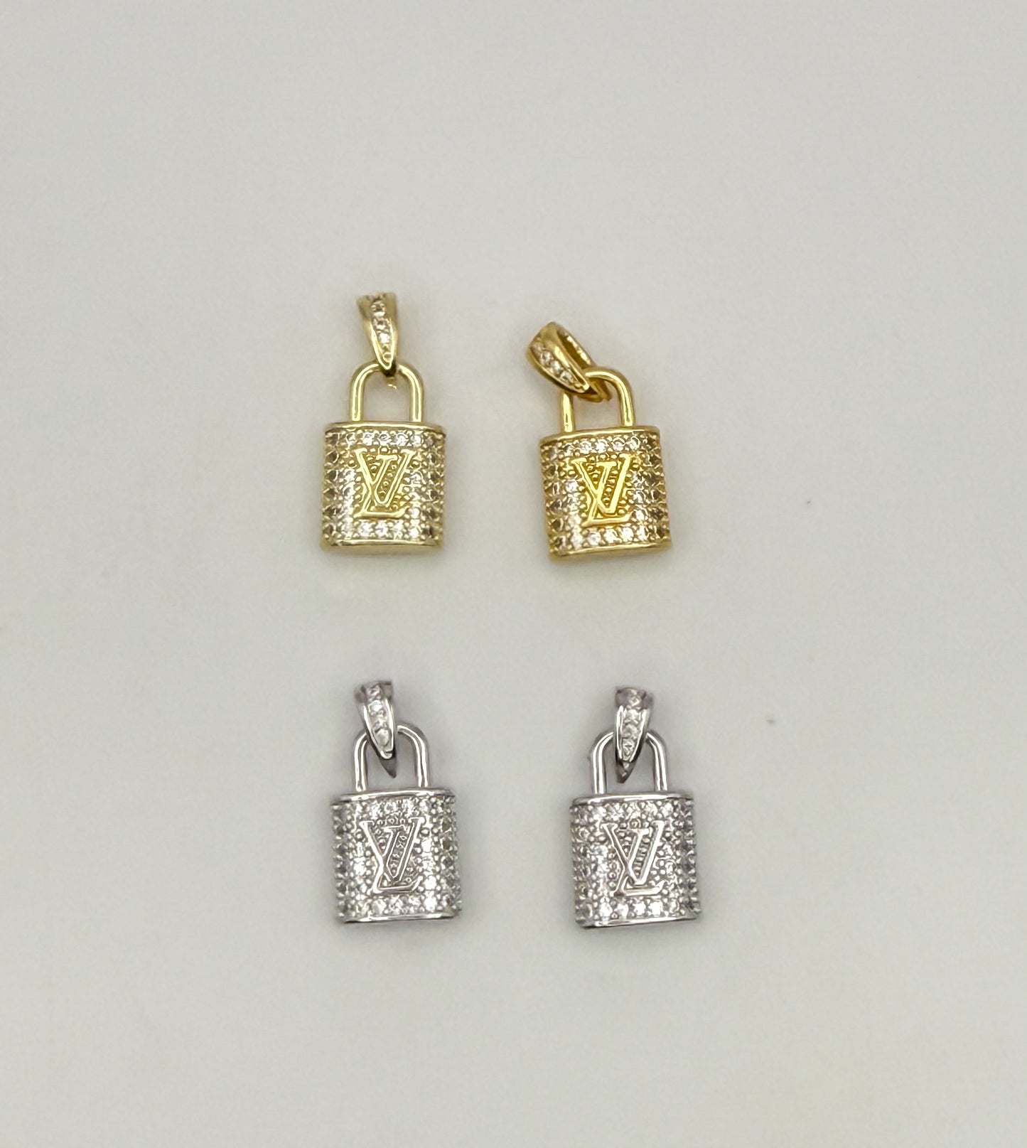 High Quality LV Designer Lock DIY Charm Pendant