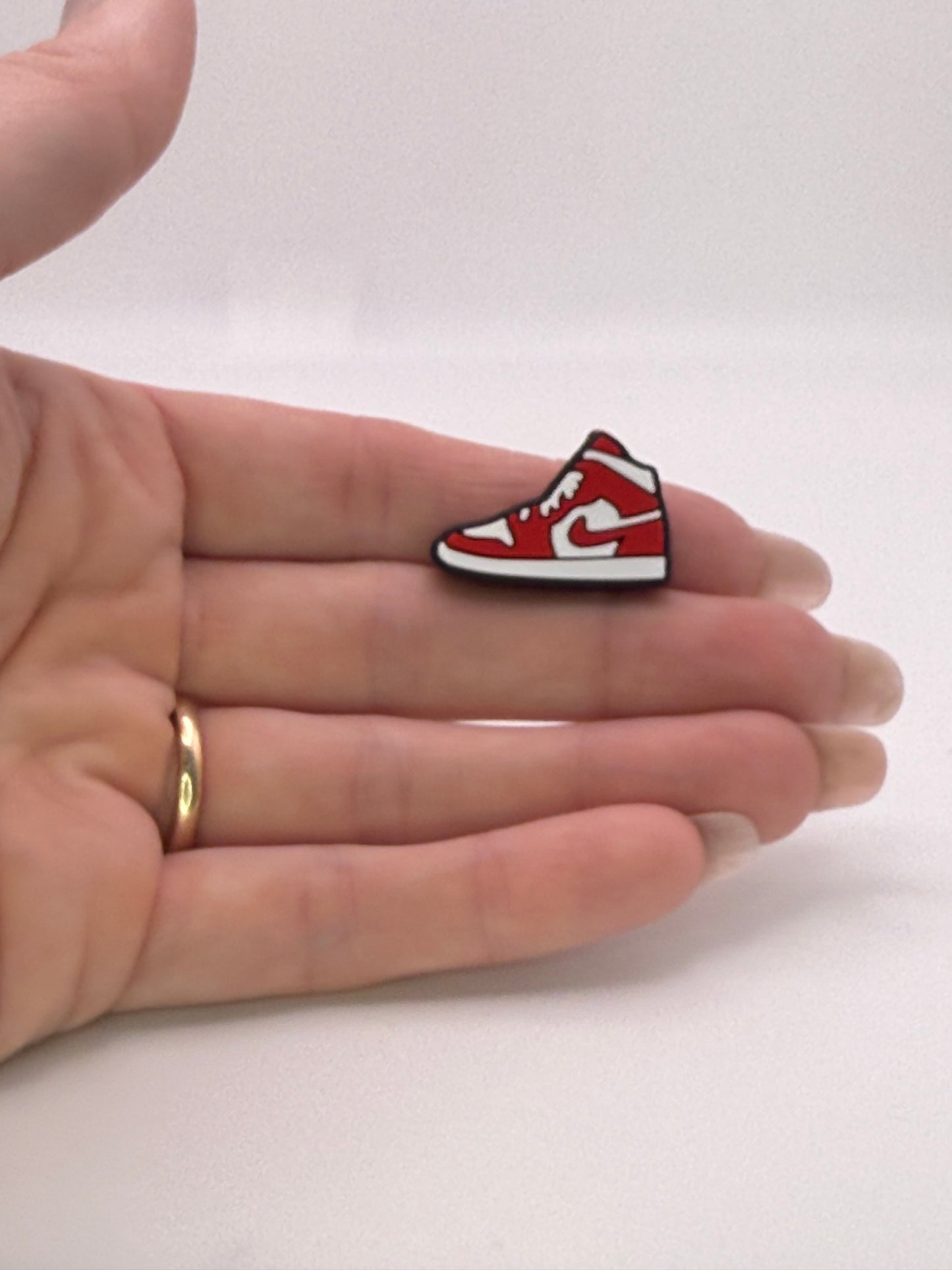 Red N!KE Shoe DIY Pen Focal Beads