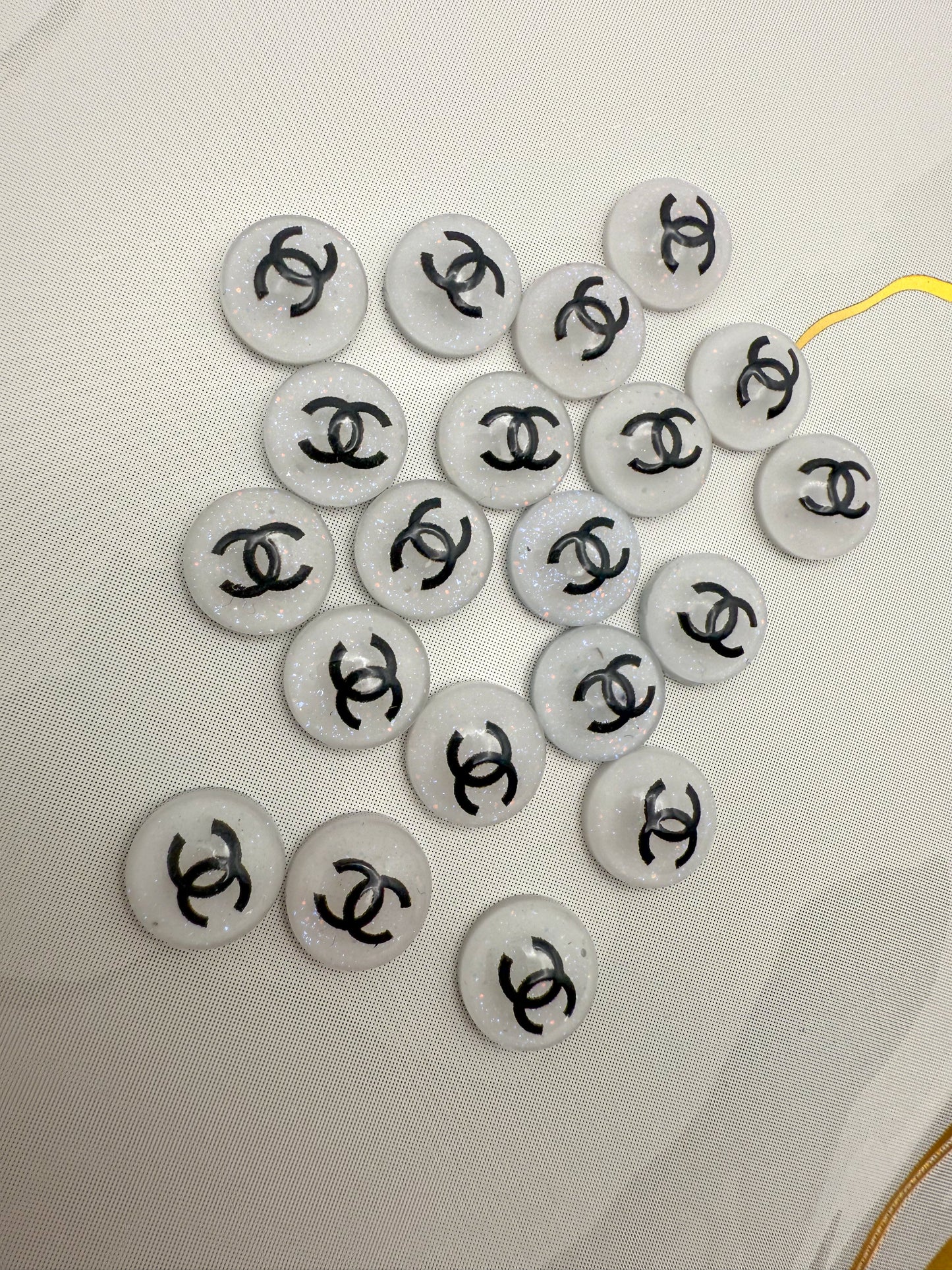 Sparkling CC WaterDrop Resin DIY Nail Charms