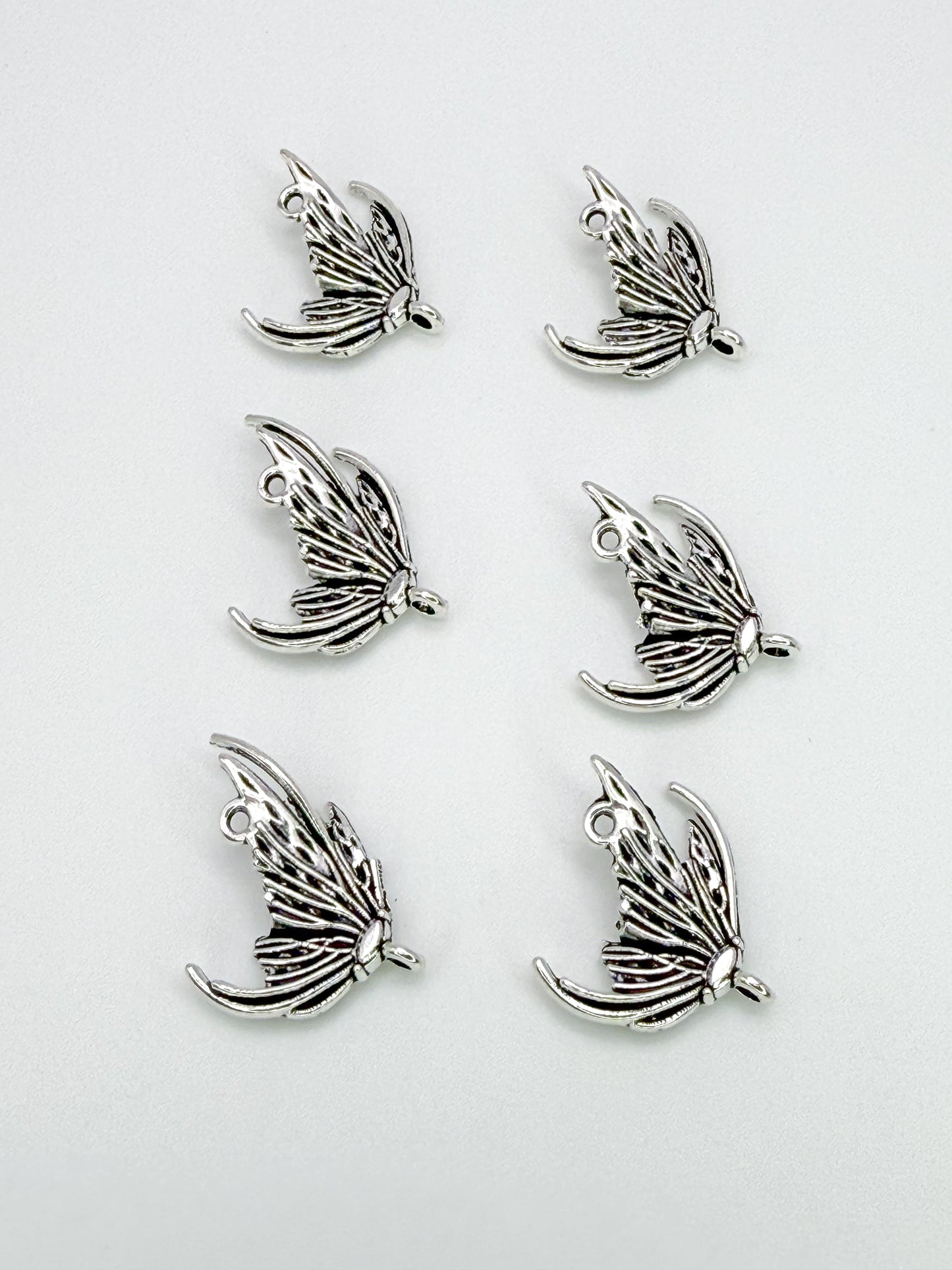 Silver Butterfly Wing Connector DIY Charms