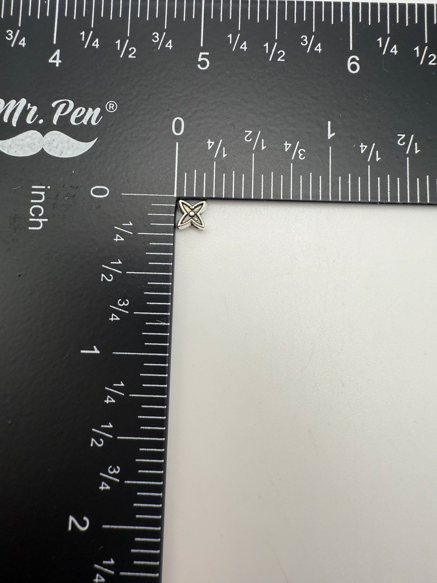 Silver LV Inspired DIY Metal Spacer Beads
