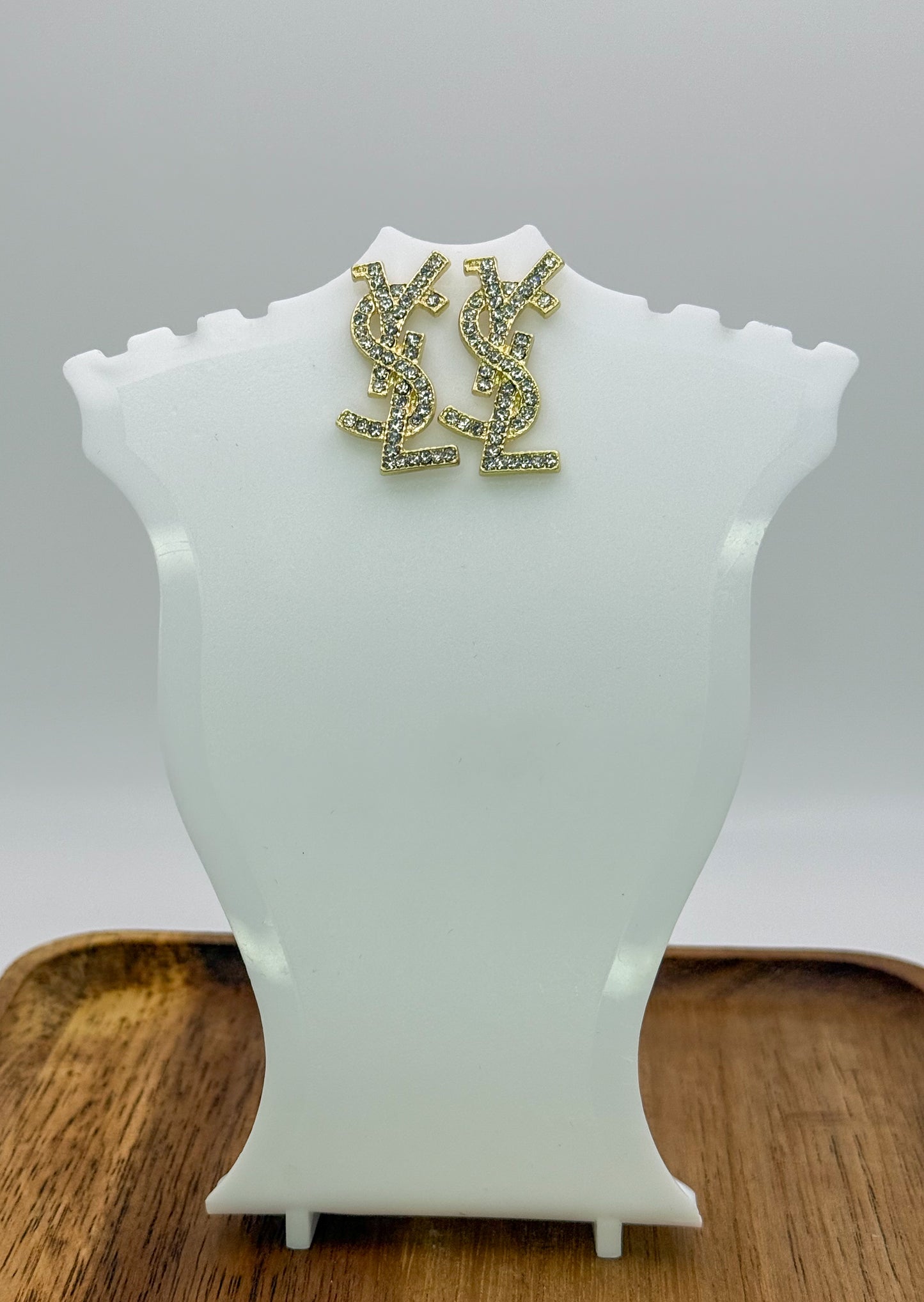 YSL Designer Statement Stud Earrings