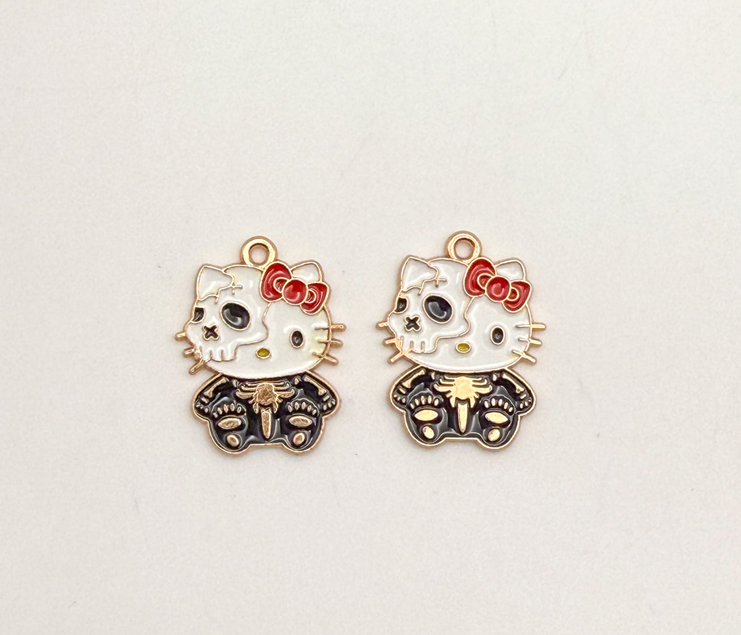 Halloween Hello Kitty Gold DIY Charms