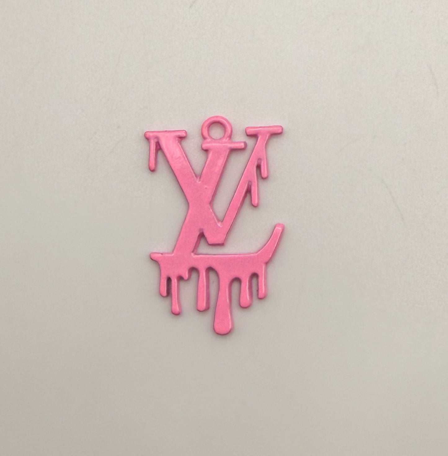 Dripping LV Designer Colorful Enamel Metal DIY Charms