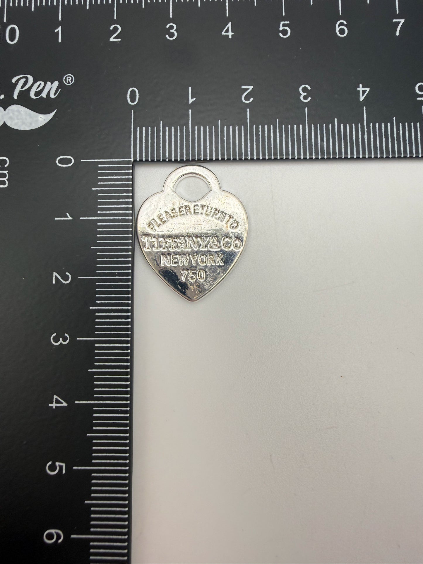 Silver Tiffany & Co Heart Metal DIY Charms