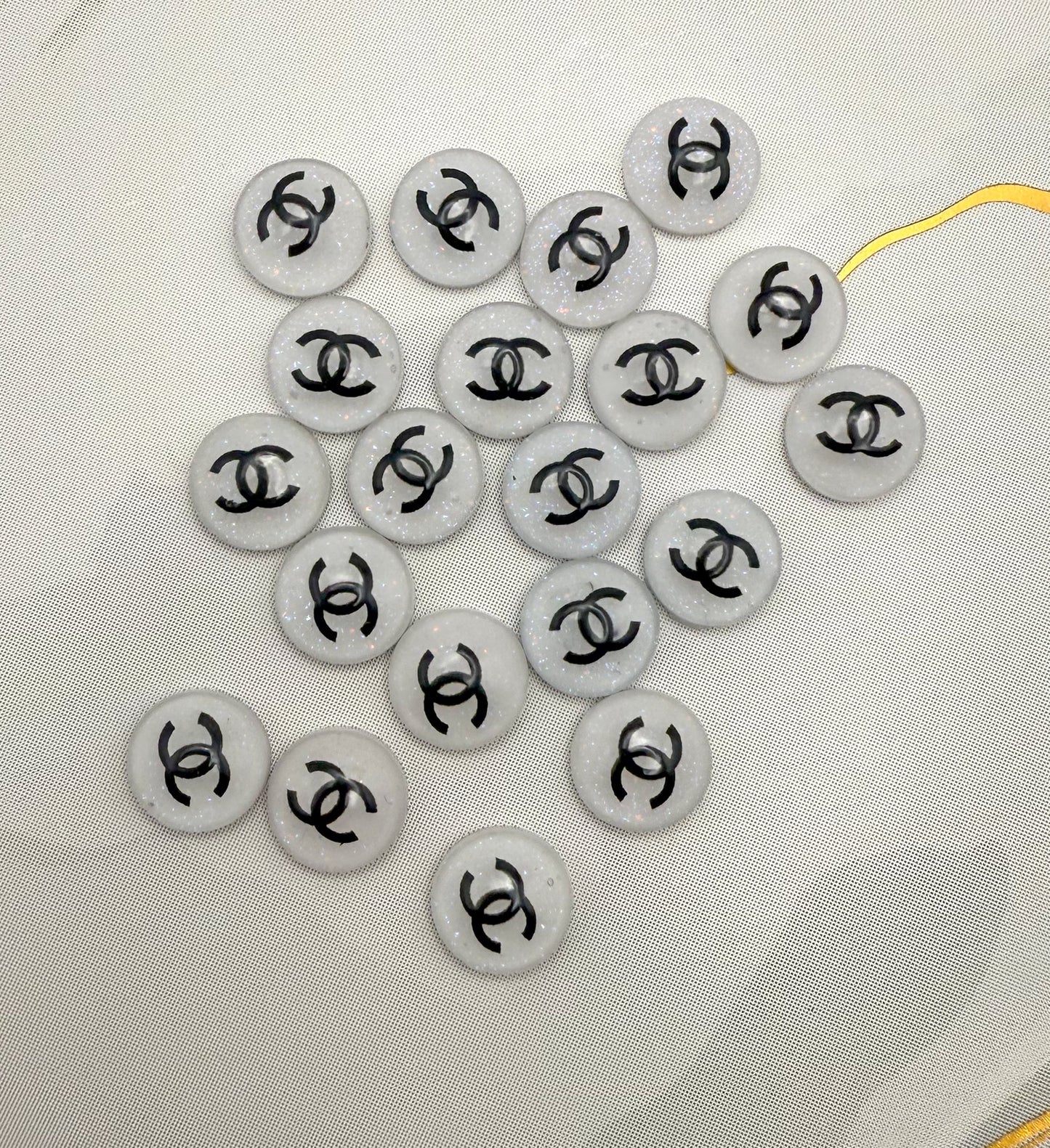 Sparkling CC WaterDrop Resin DIY Nail Charms