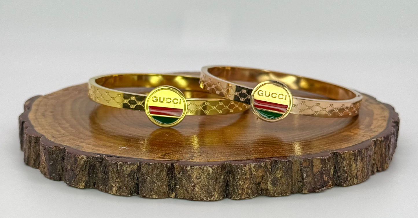 Gucci Designer Stainless Steel Bangle Bracelets