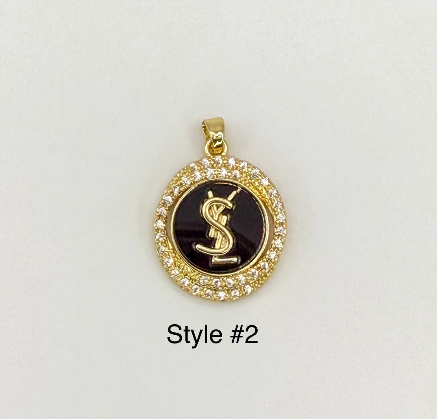 High Quality YSL Designer Gold DIY Charm Pendant