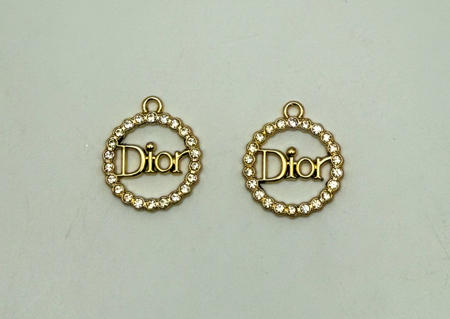 Round Dior Gold and Silver DIY Charms