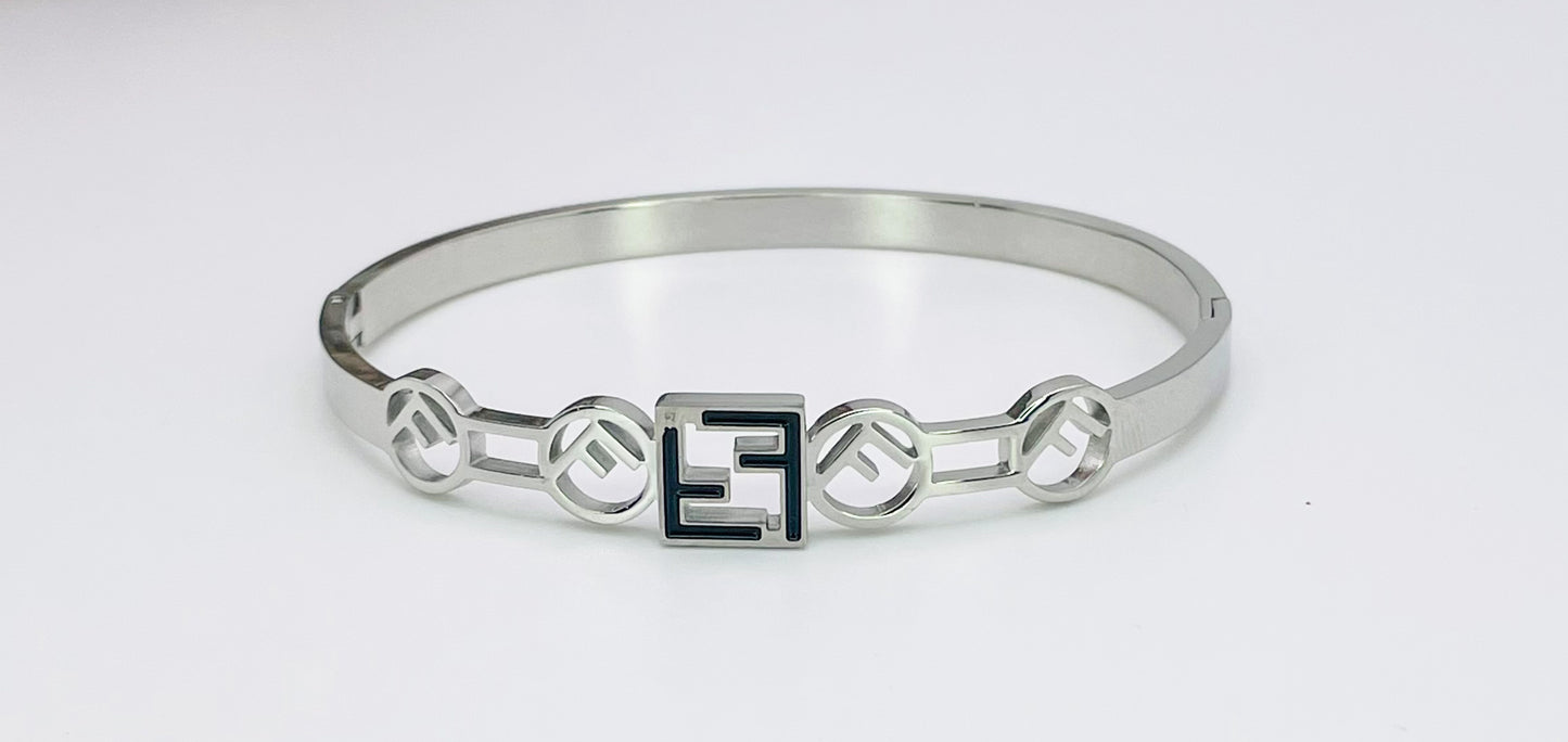 Fenty Designer Stainless Steel Bangle Bracelet
