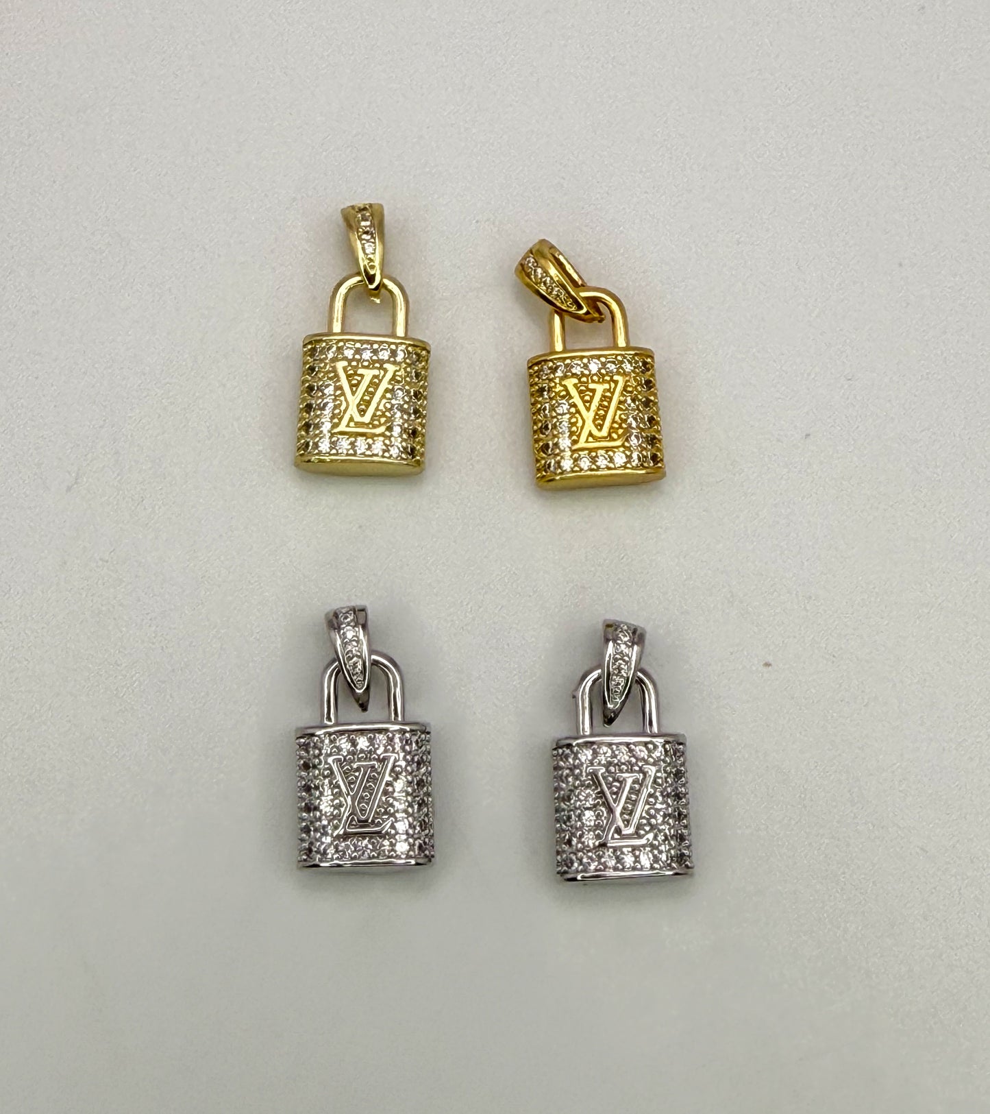 High Quality LV Designer Lock DIY Charm Pendant