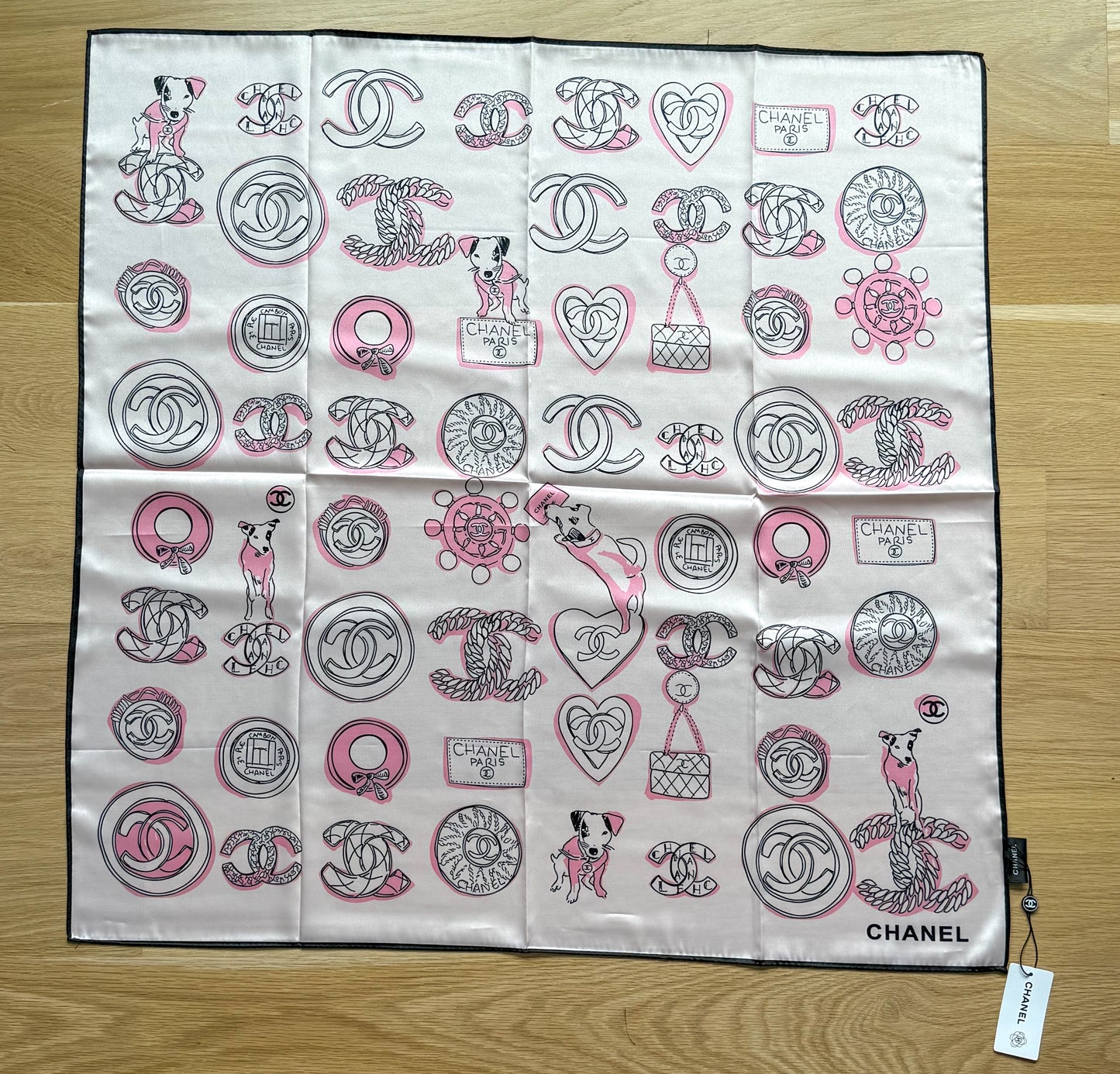 Designer LV & CC Silk Scarf Shawl Tapestry