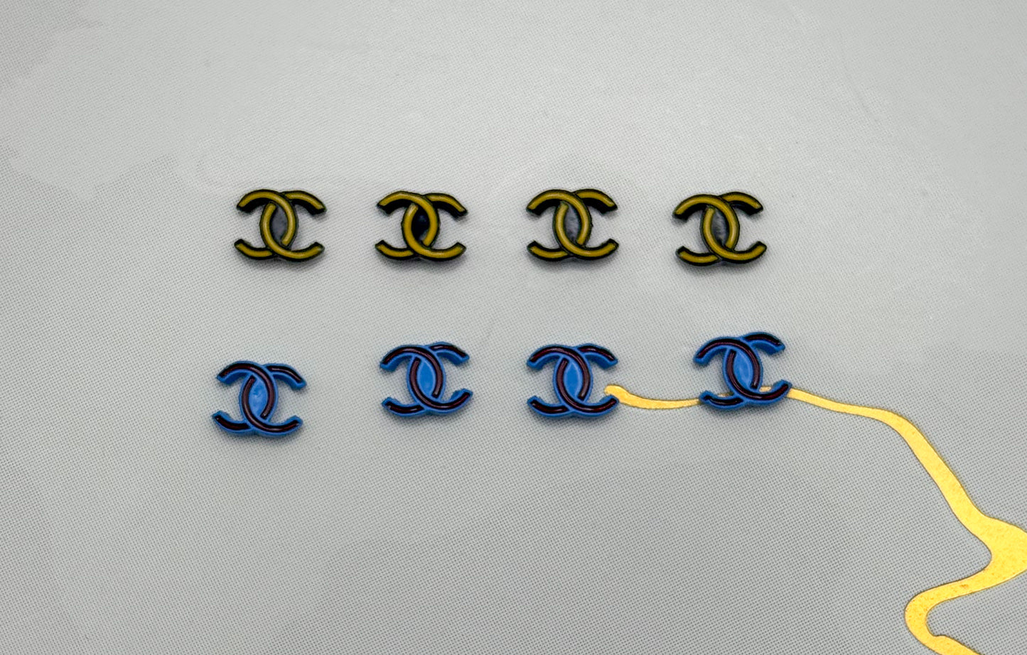 CC Colorful Mini DIY Metal Nail Charms