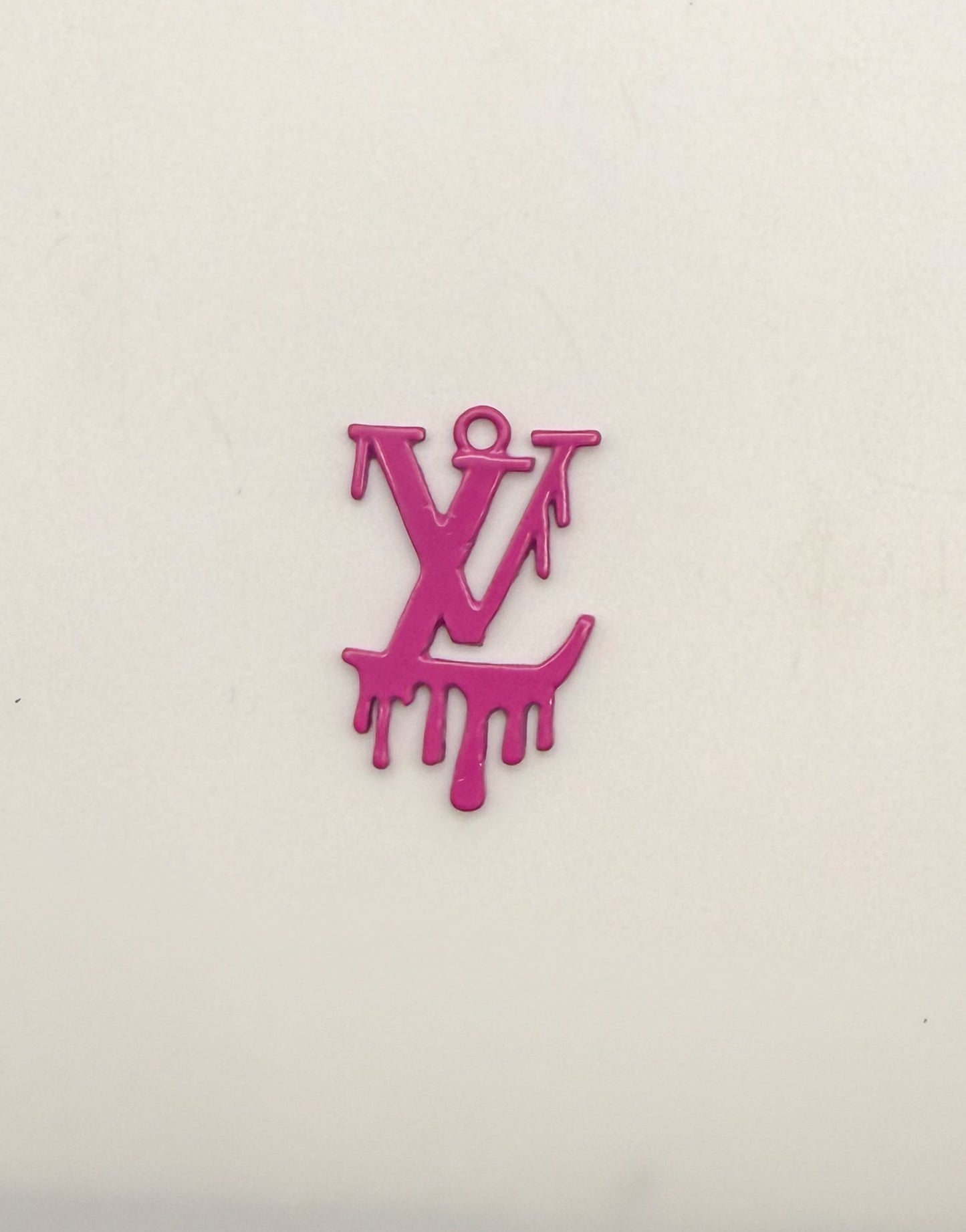 Dripping LV Designer Colorful Enamel Metal DIY Charms