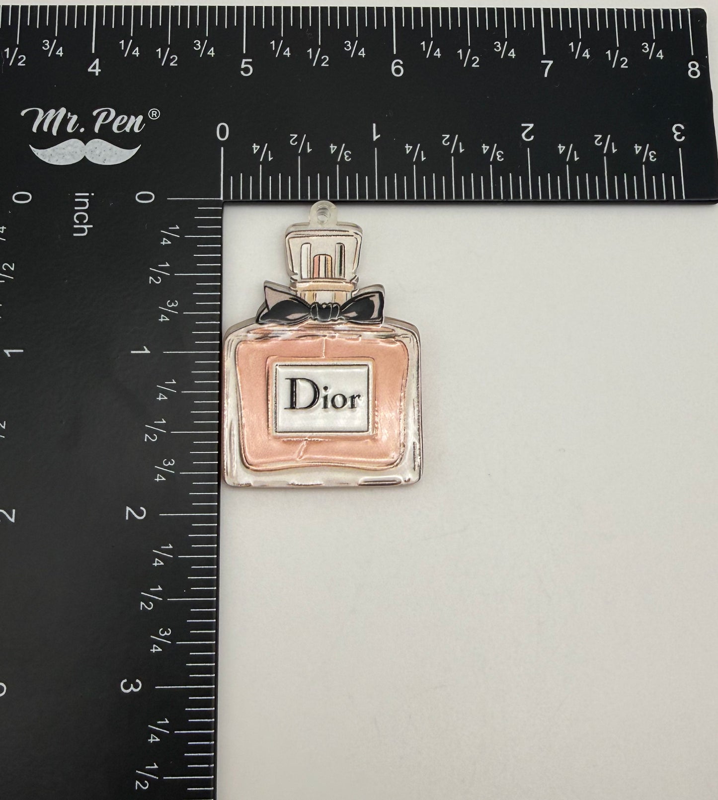 NEW Special Designer Perfume Bottle & Circle Acrylic DIY Charms Keychain