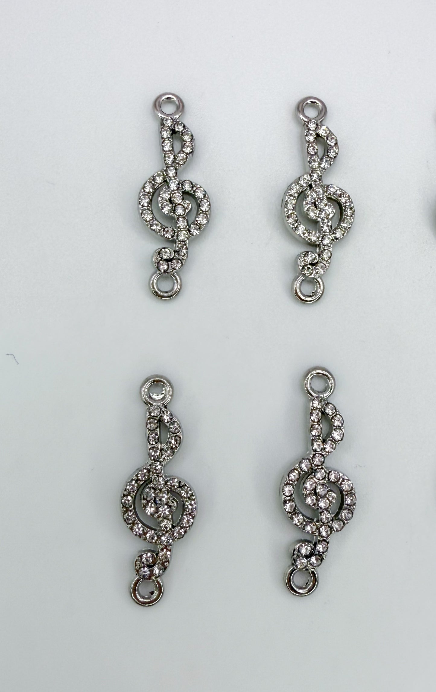 Silver Bling Music Note DIY Charms