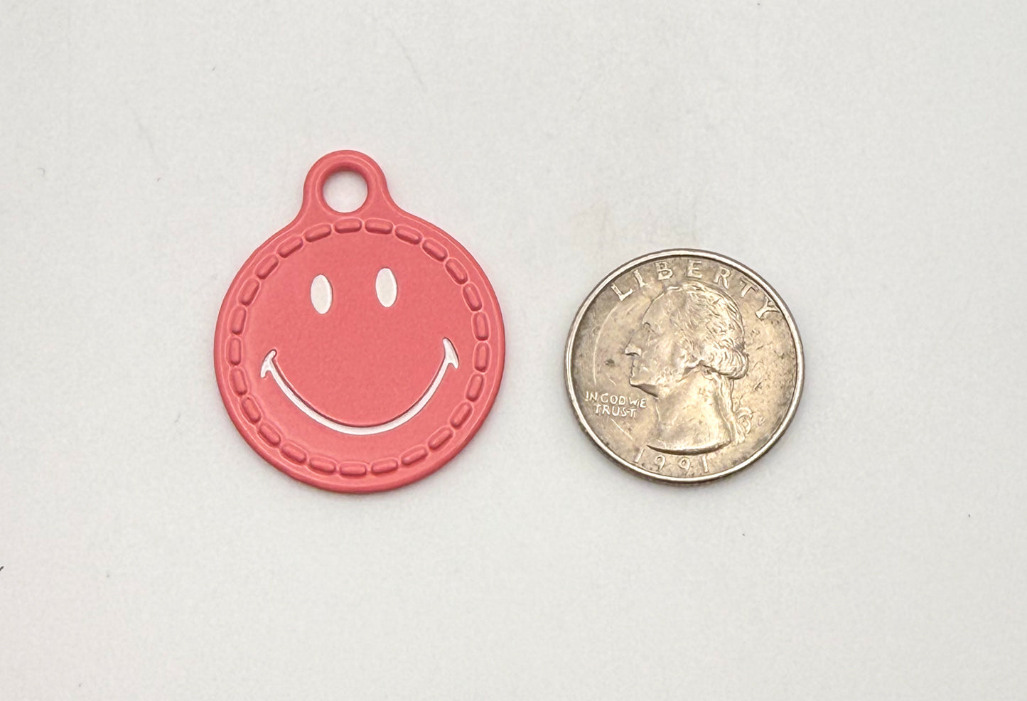 Metal Smiley Face DIY Charms