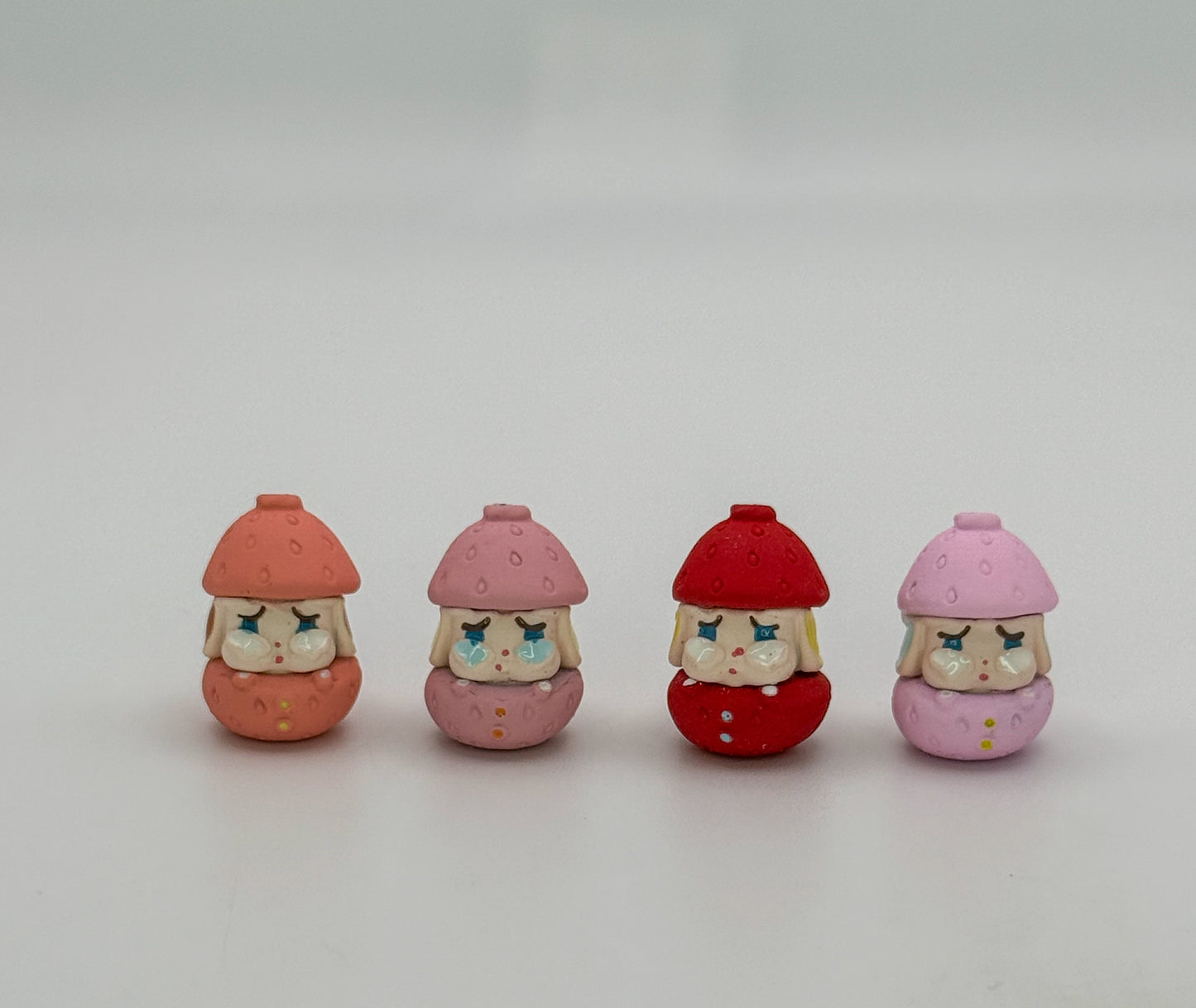 Popmart Crybaby Strawberry DIY Charm Metal Beads Set