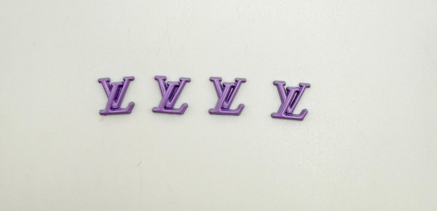 Colorful LV Designer Metal DIY Nail Charms