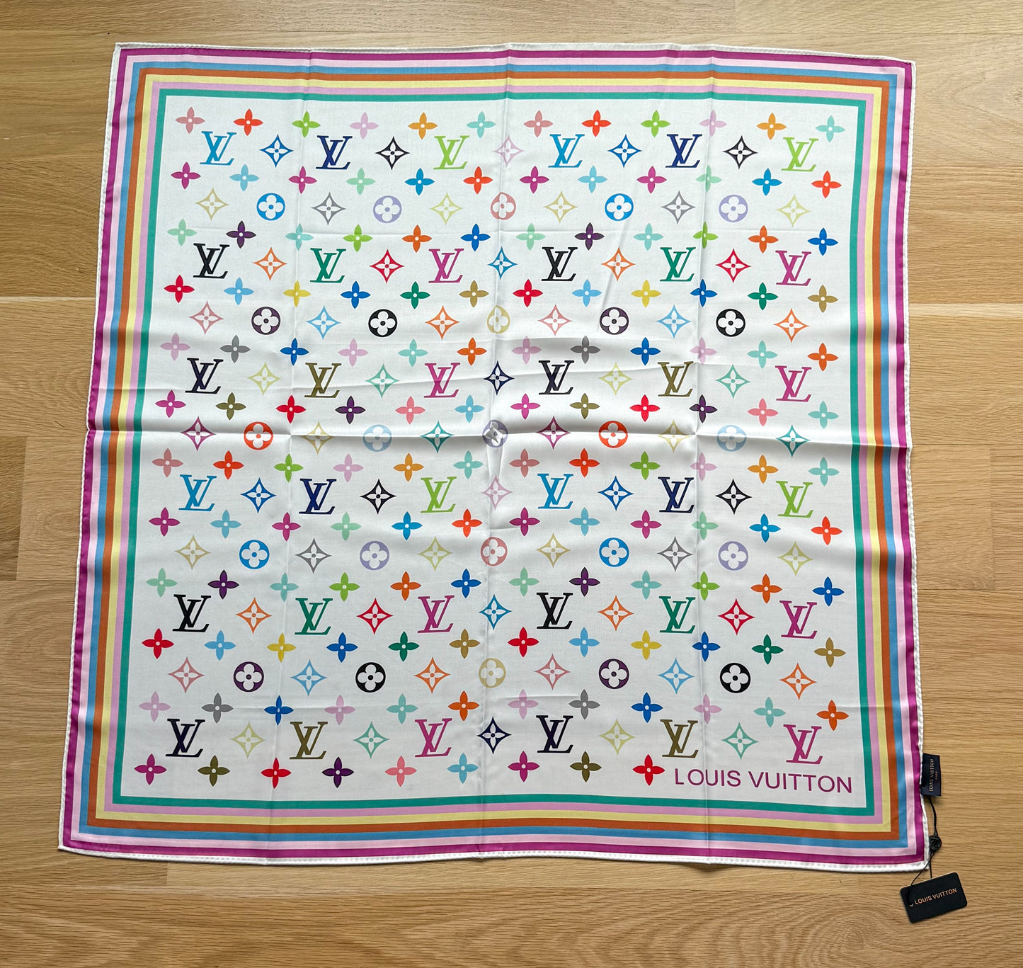 Designer LV & CC Silk Scarf Shawl Tapestry