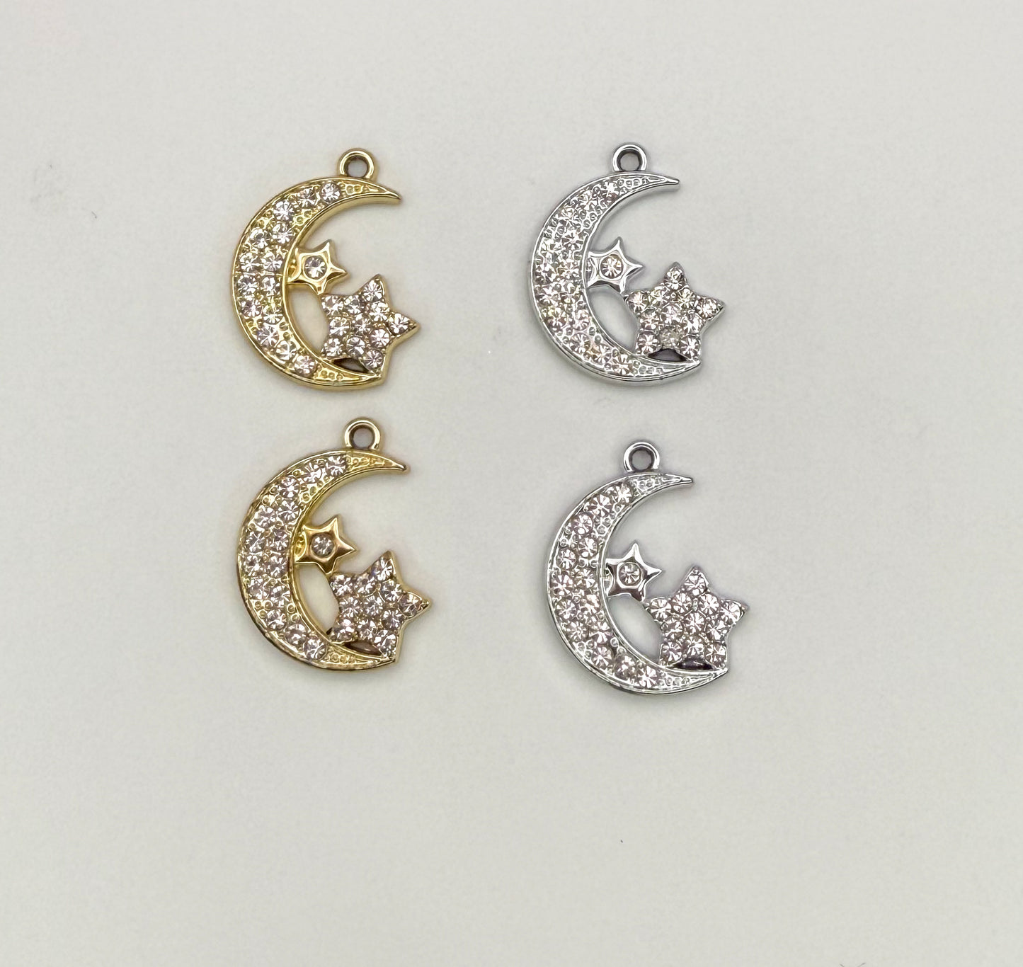 Moon & Star Bling DIY Charms
