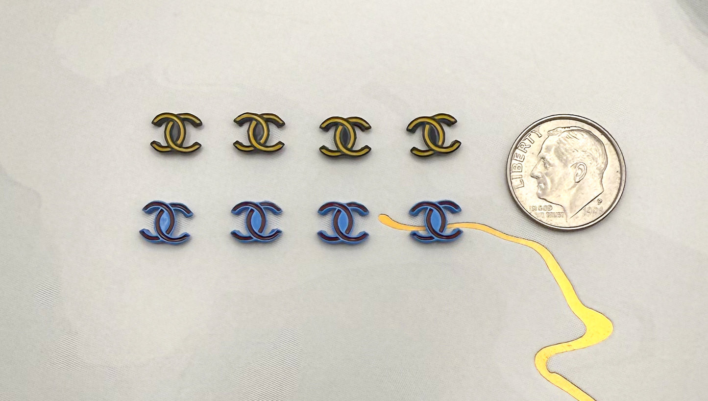 CC Colorful Mini DIY Metal Nail Charms