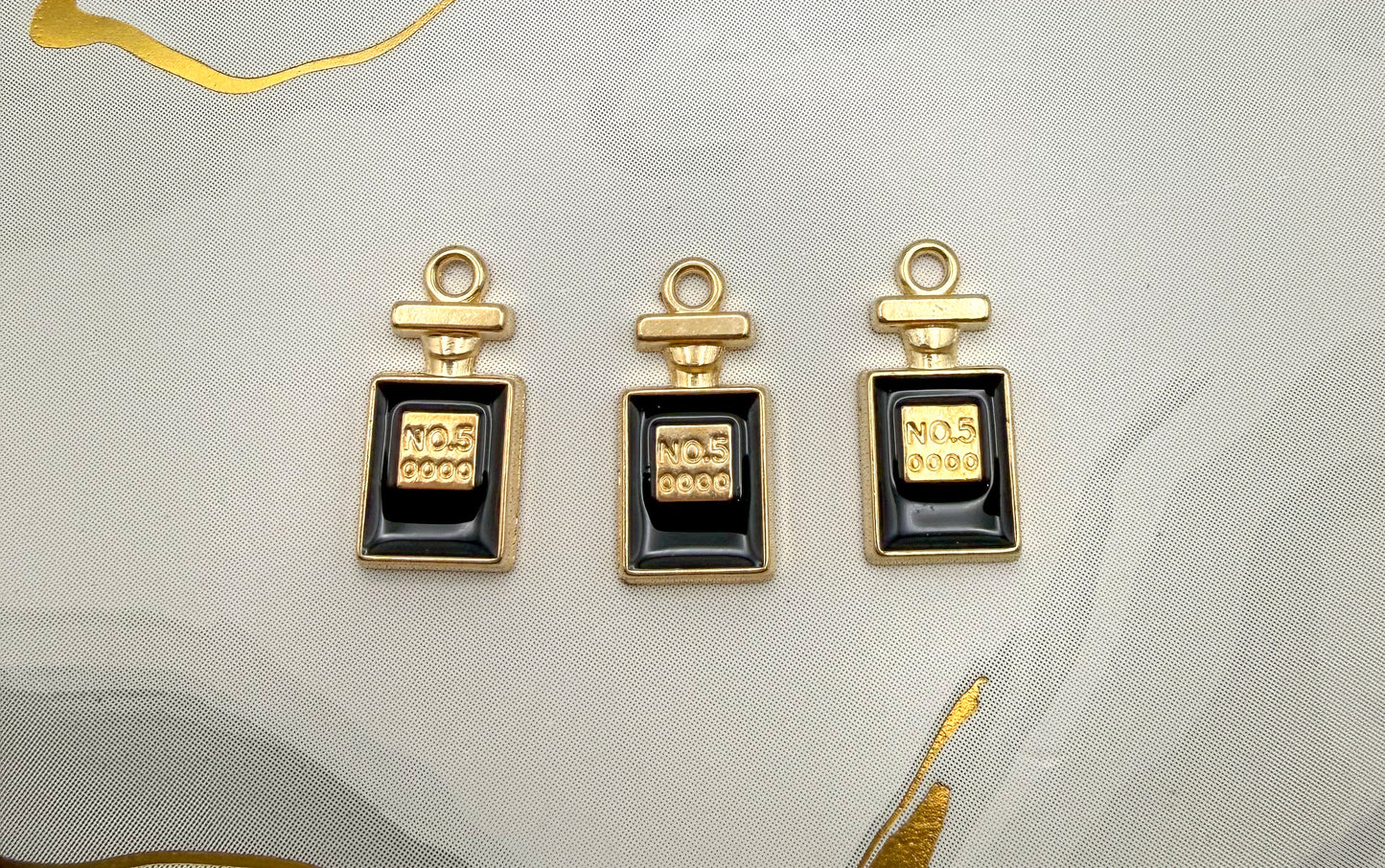 NEW Gold No.5 Mini Perfume Bottle DIY Charms