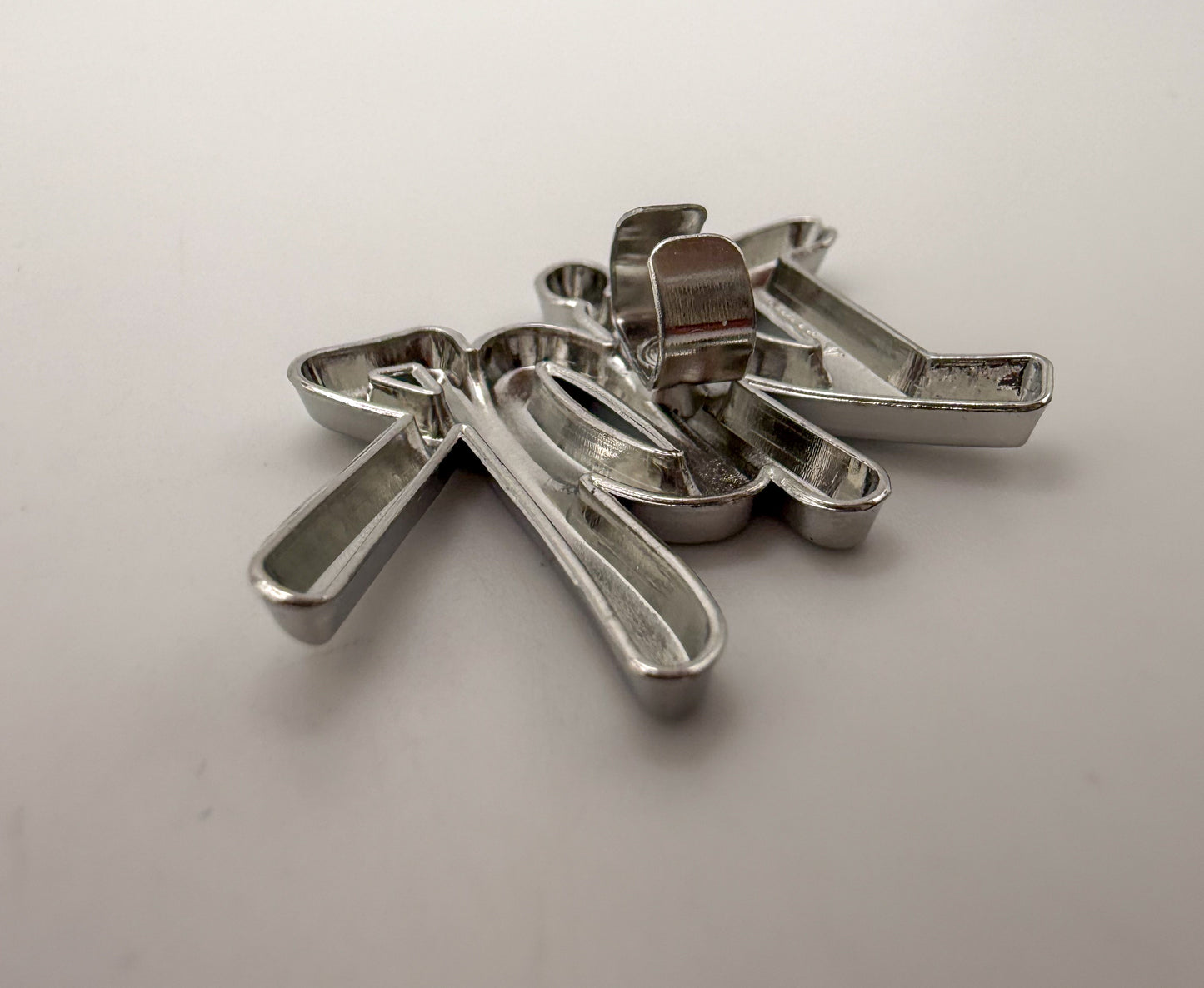 Silver Gucci or Dior Designer Metal DIY Charms