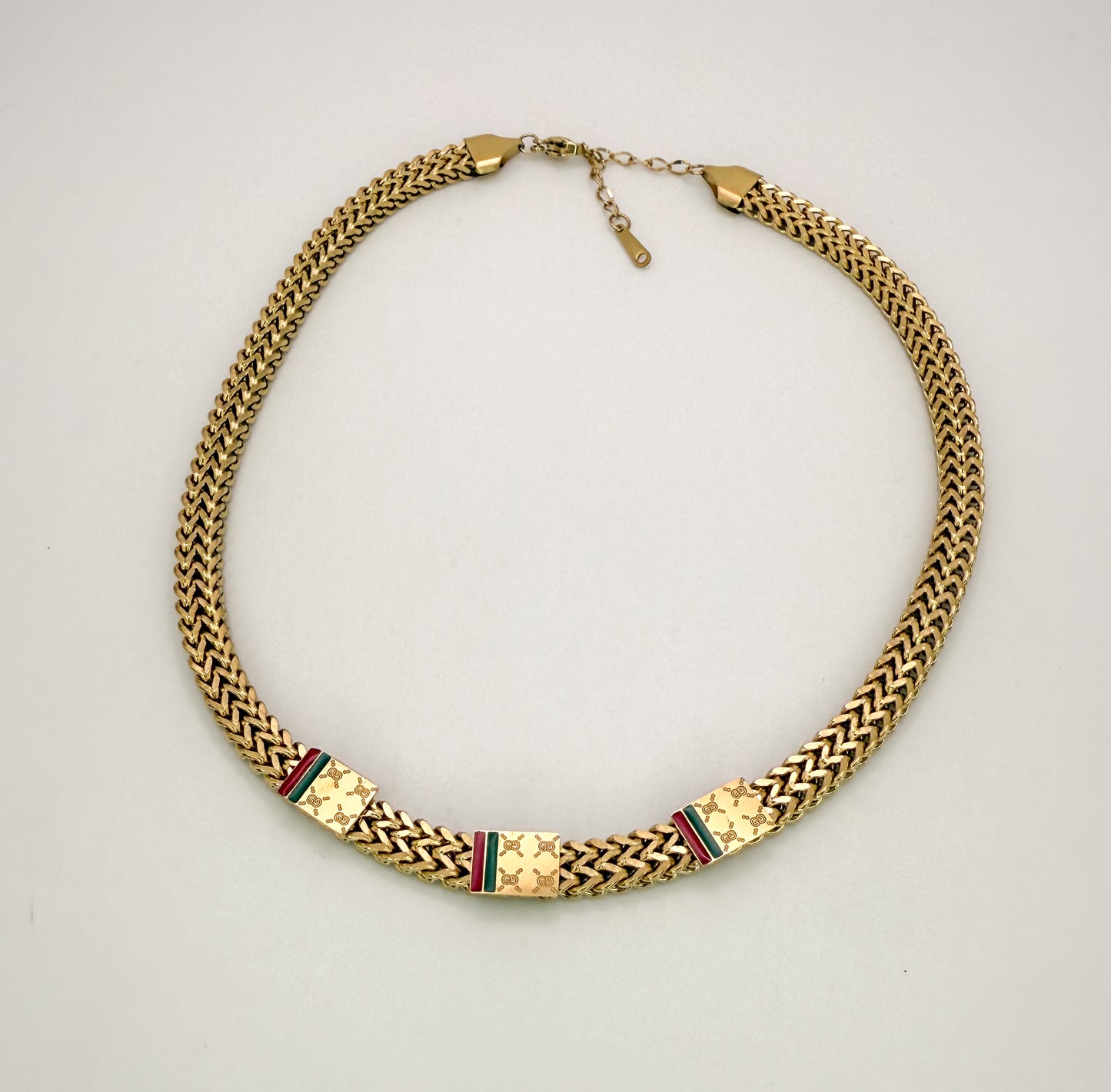 Gold Gucci Designer Adjustable Necklace