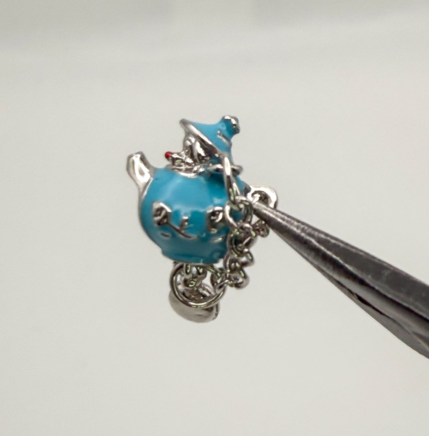 Teapot with Mouse inside DIY Spacer Charm for Charm Bracelets