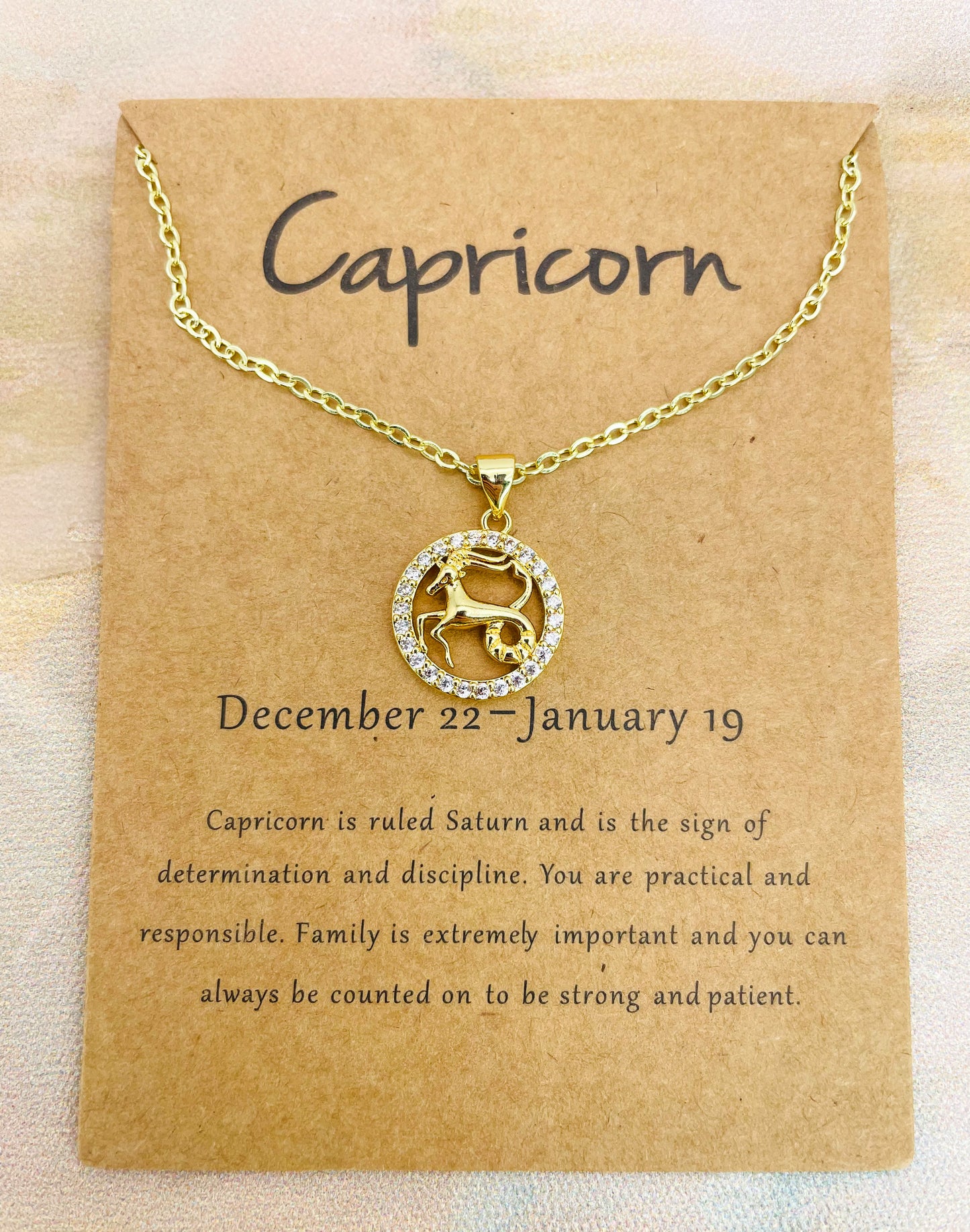 Zodiac Sign Bling Necklaces- S925 Sterling Silver or 14k Gold Overlay