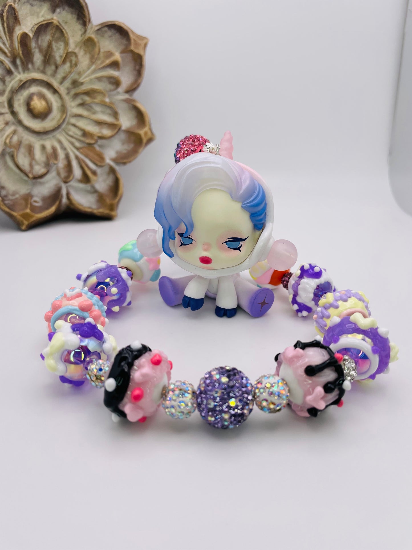 Pop Mart’s Skull Panda Unicorn Keychain Bag Charm