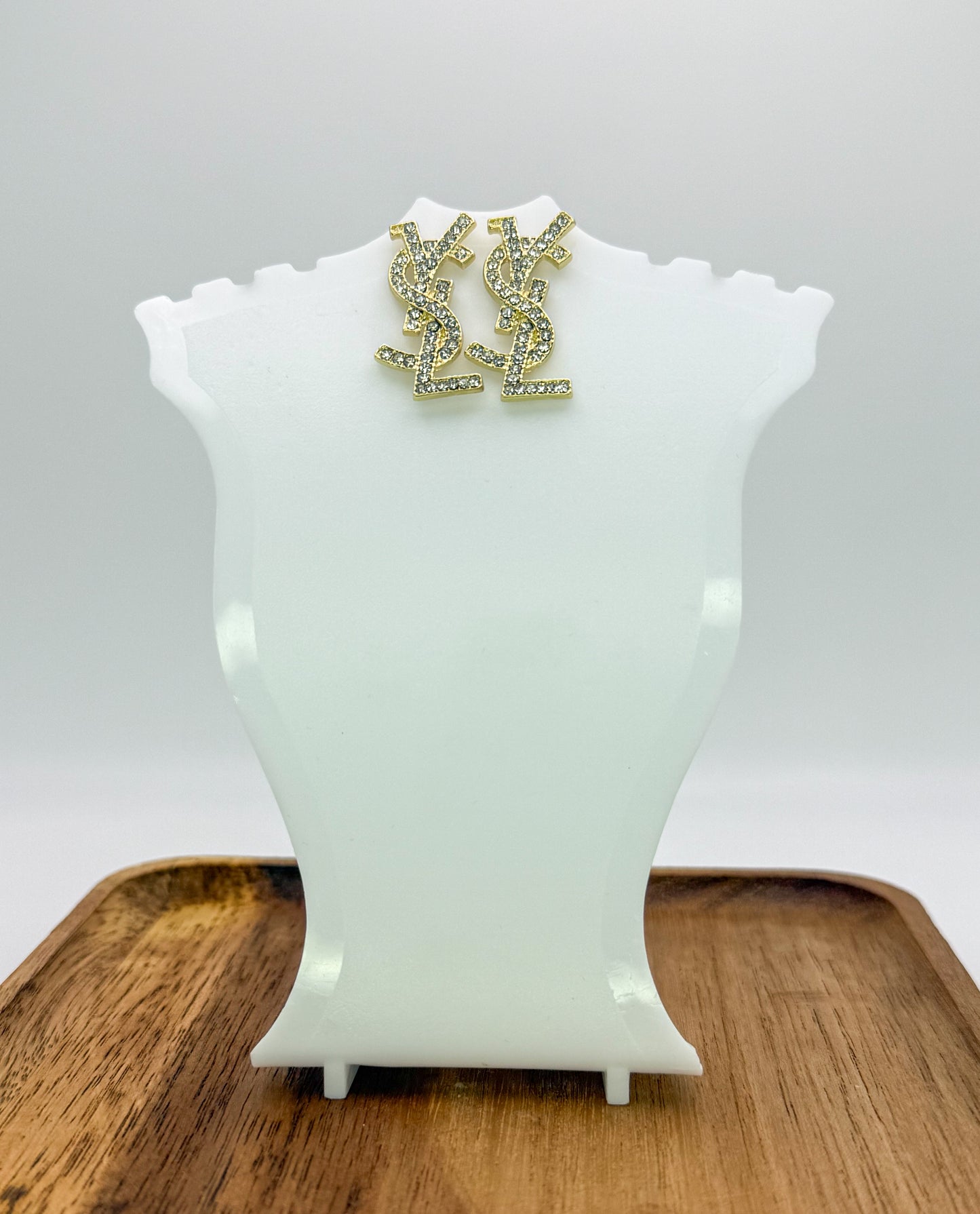 YSL Designer Statement Stud Earrings