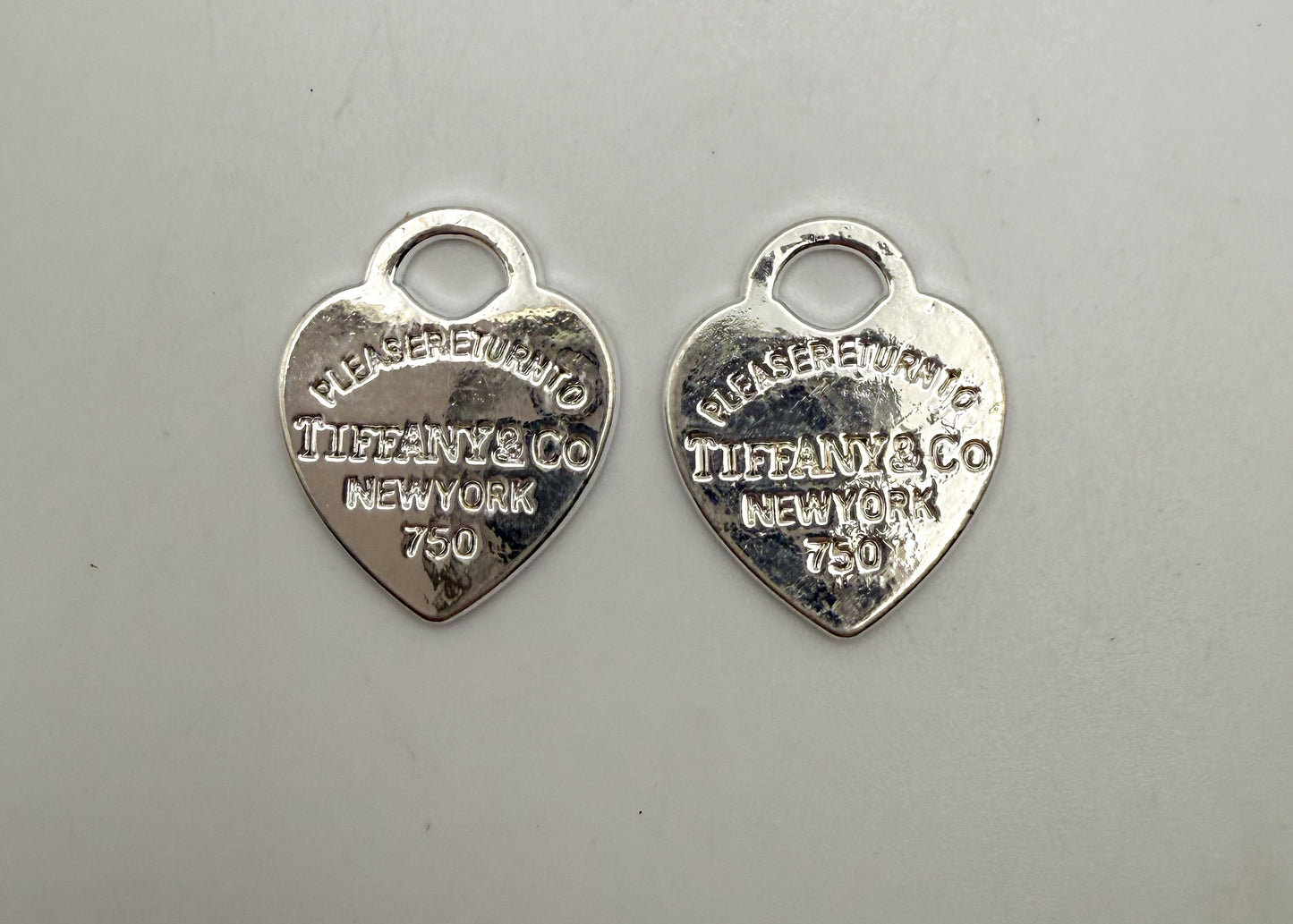 Silver Tiffany & Co Heart Metal DIY Charms